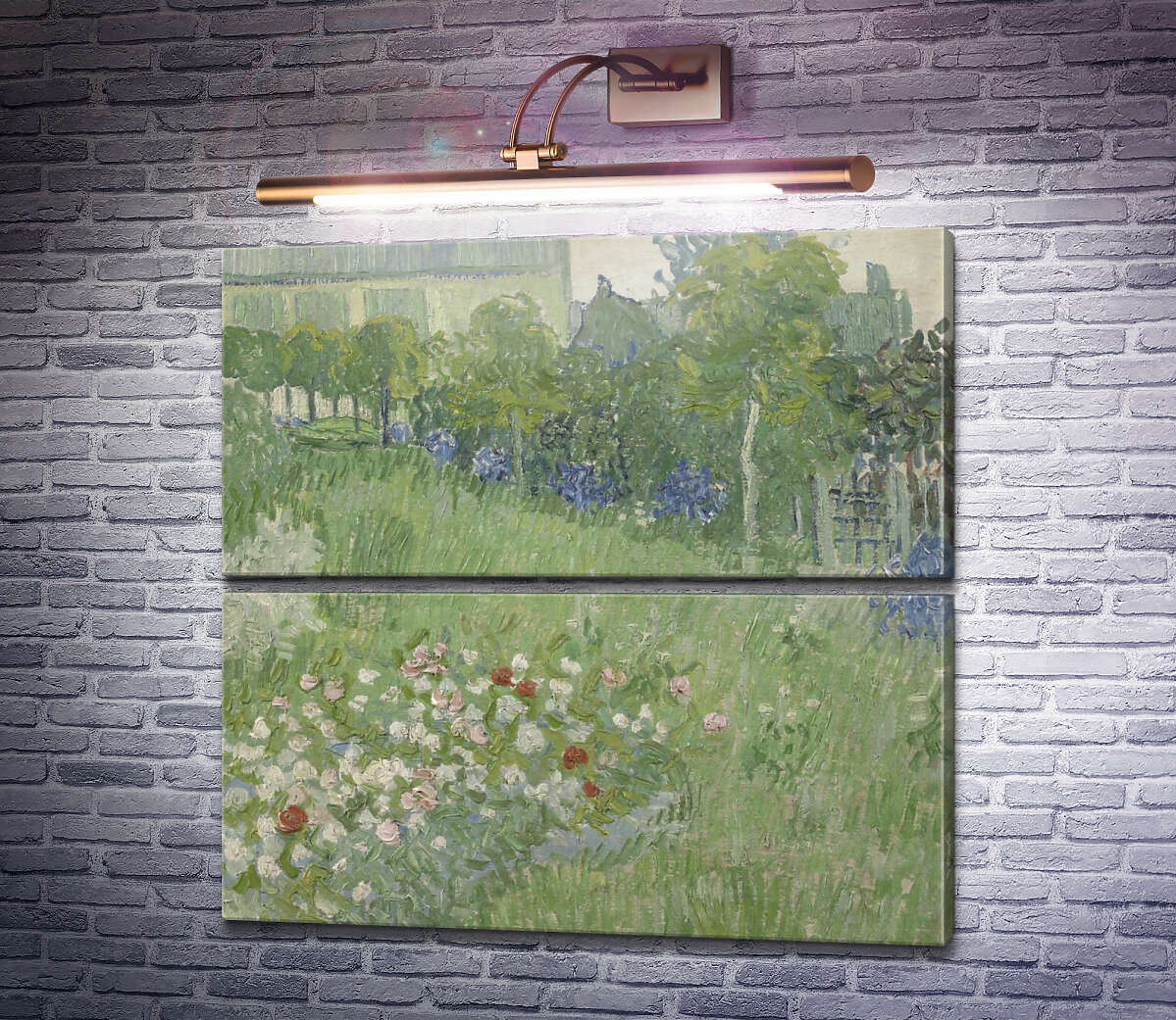 Модульна картина Сад Добиньи (Daubigny's Garden), 1890 (Модуль №7) Вінсент Ван Гог Модульна картина Сад Добиньи (Daubigny's Garden), 1890 (Модуль №7) Вінсент Ван Гог