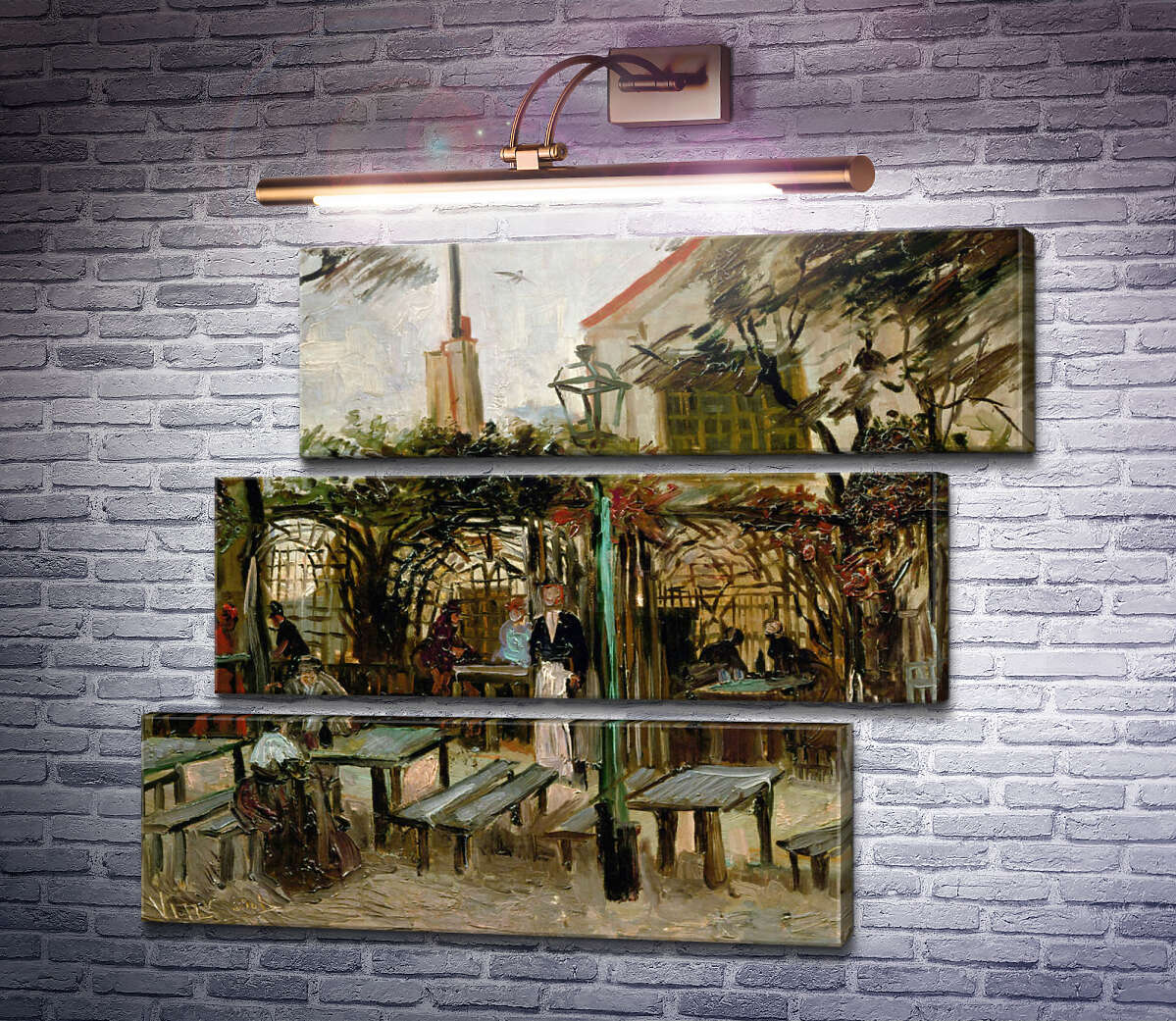 Модульна картина Тераса кафе на Монтмартрі (Terrace of a Cafe on Montmartre), 1886 (Модуль №17) Вінсент Ван Гог Модульна картина Тераса кафе на Монтмартрі (Terrace of a Cafe on Montmartre), 1886 (Модуль №17) Вінсент Ван Гог