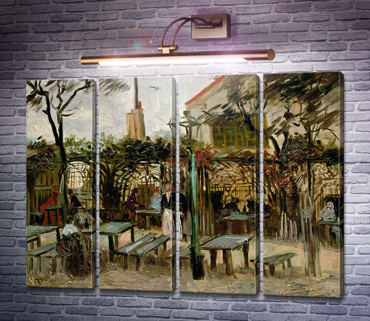Модульная картина Терраса кафе на Монтмартре (Terrace of a Cafe on Montmartre), 1886 (Модуль №24) Винсент Ван Гог Модульная картина Терраса кафе на Монтмартре (Terrace of a Cafe on Montmartre), 1886 (Модуль №24) Винсент Ван Гог