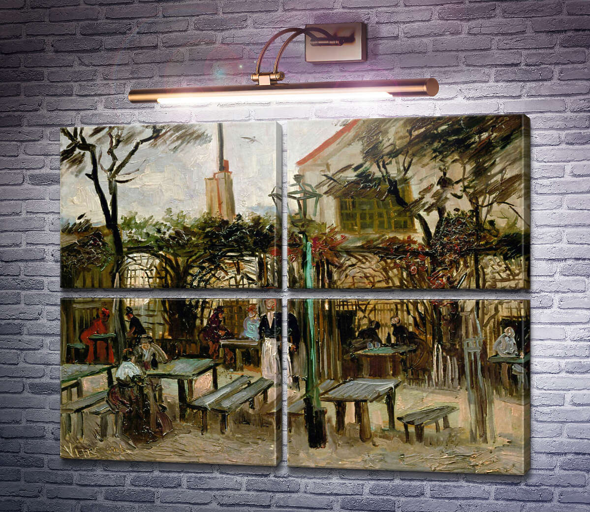 Модульна картина Тераса кафе на Монтмартрі (Terrace of a Cafe on Montmartre), 1886 (Модуль №25) Вінсент Ван Гог Модульна картина Тераса кафе на Монтмартрі (Terrace of a Cafe on Montmartre), 1886 (Модуль №25) Вінсент Ван Гог