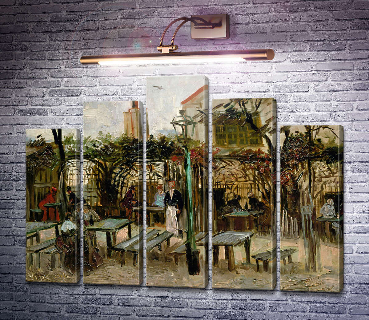 Модульна картина Тераса кафе на Монтмартрі (Terrace of a Cafe on Montmartre), 1886 (Модуль №29) Вінсент Ван Гог Модульна картина Тераса кафе на Монтмартрі (Terrace of a Cafe on Montmartre), 1886 (Модуль №29) Вінсент Ван Гог