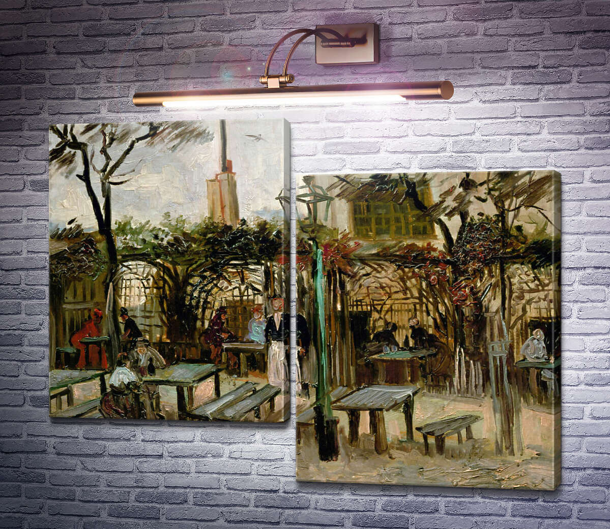 Модульная картина Терраса кафе на Монтмартре (Terrace of a Cafe on Montmartre), 1886 (Модуль №9) Винсент Ван Гог Модульная картина Терраса кафе на Монтмартре (Terrace of a Cafe on Montmartre), 1886 (Модуль №9) Винсент Ван Гог