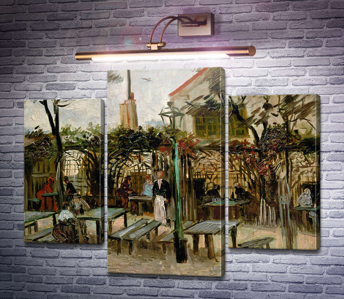 Модульная картина Терраса кафе на Монтмартре (Terrace of a Cafe on Montmartre), 1886 (Модуль №10) Винсент Ван Гог Модульная картина Терраса кафе на Монтмартре (Terrace of a Cafe on Montmartre), 1886 (Модуль №10) Винсент Ван Гог