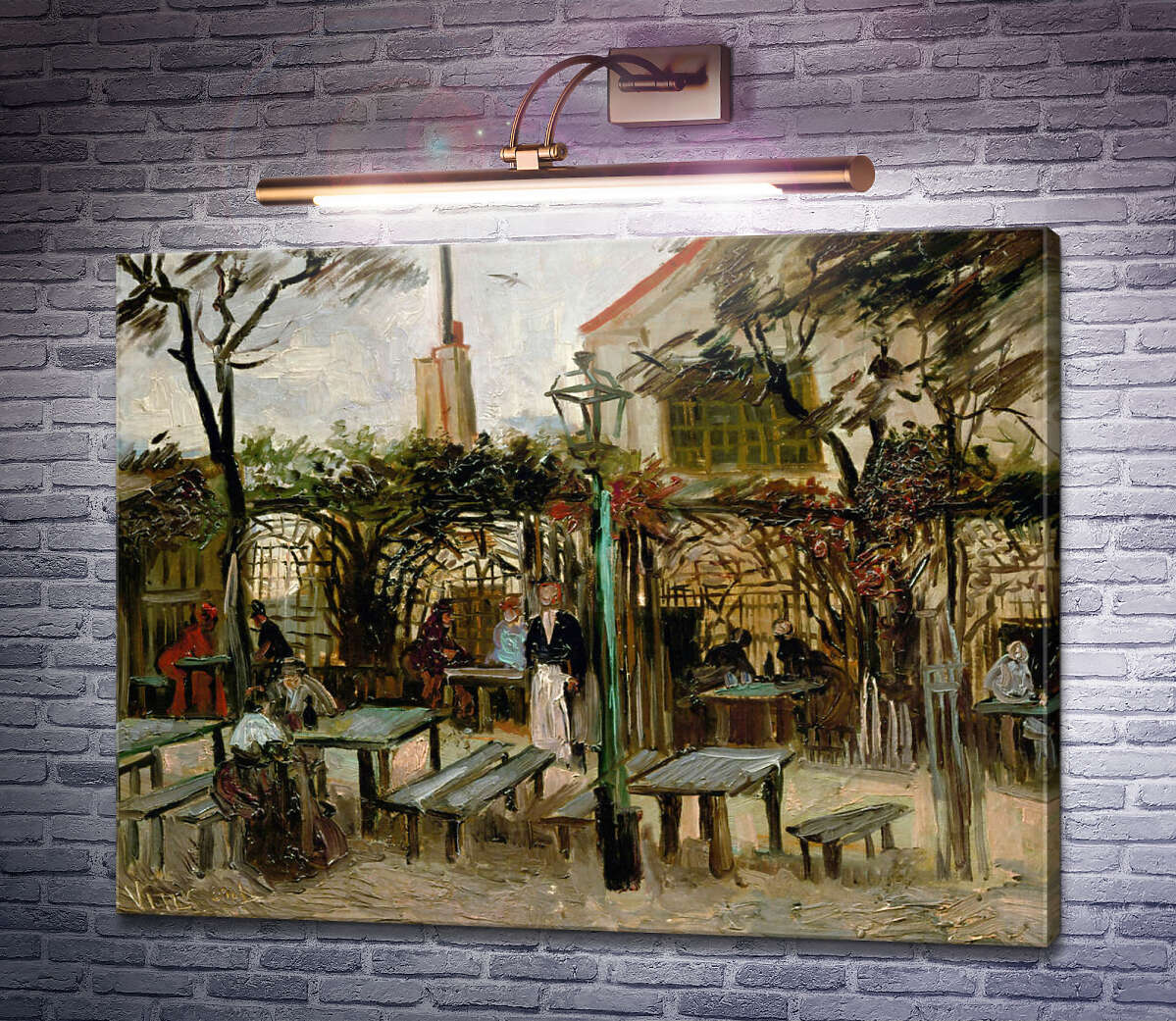 Картина Тераса кафе на Монтмартрі (Terrace of a Cafe on Montmartre), 1886 Вінсент Ван Гог