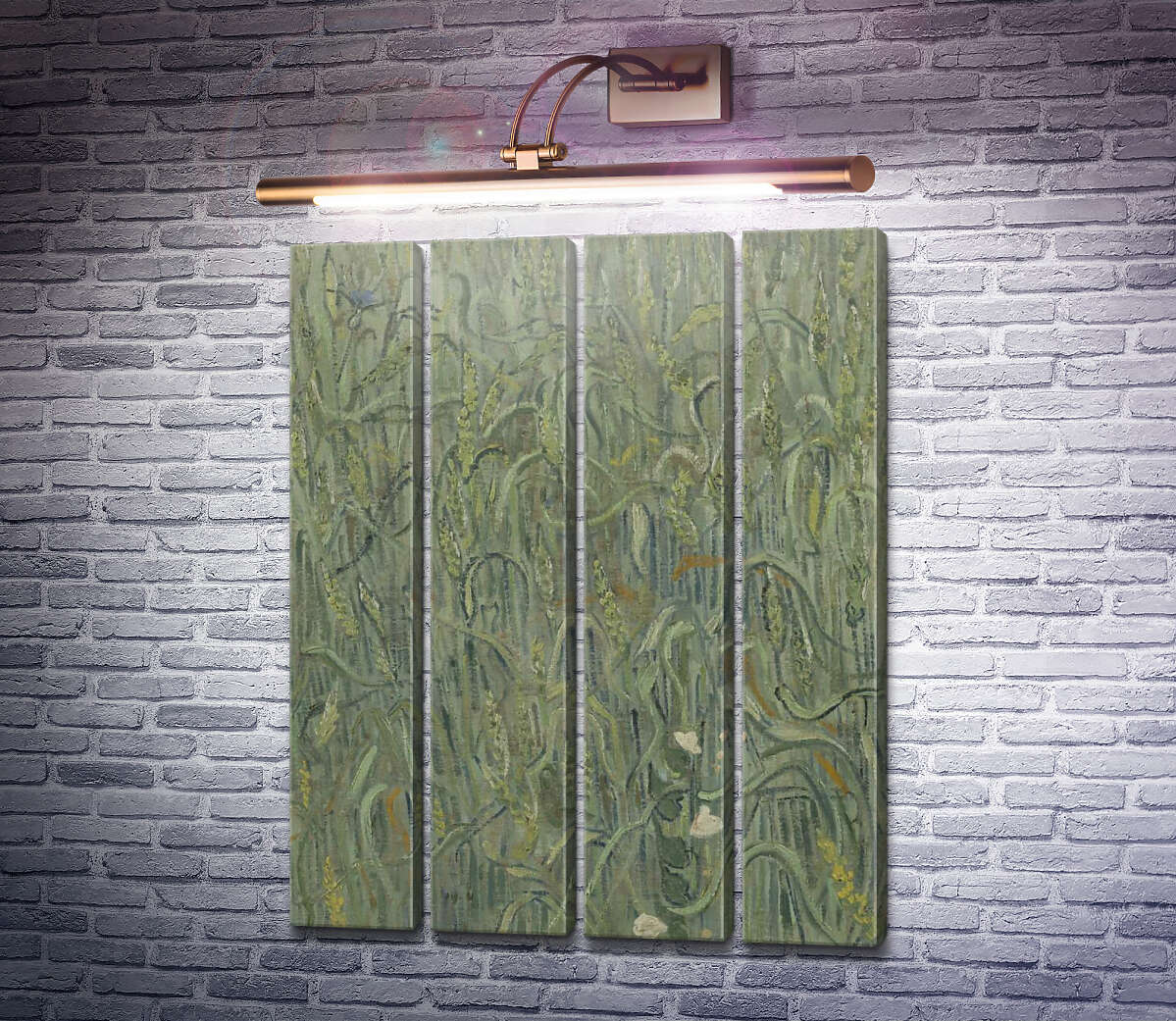 Модульна картина Колоски пшениці (Wheat Straws), 1890 (Модуль №24) Вінсент Ван Гог