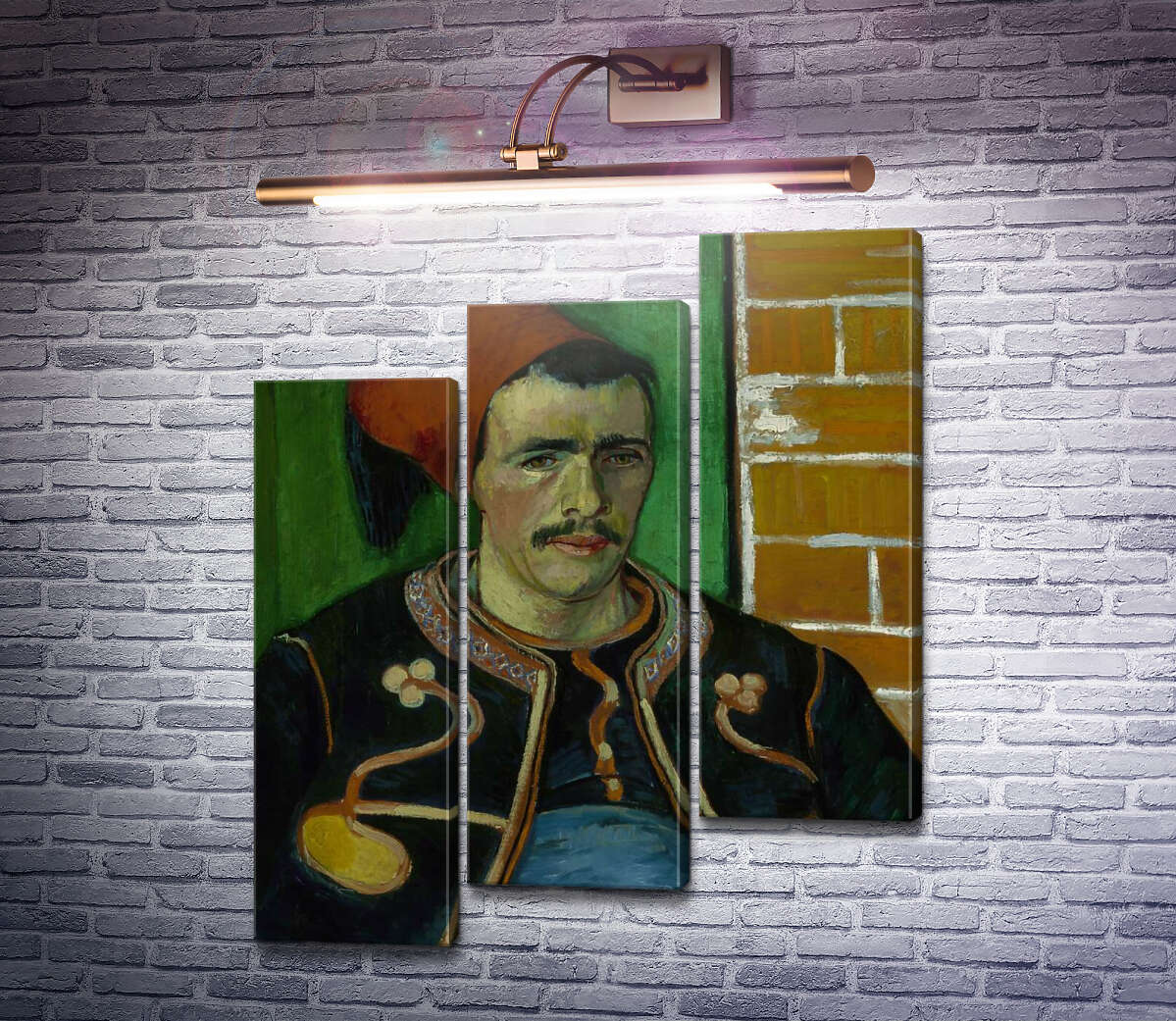 Модульна картина Зуав. Поясний портрет (The Zouave), 1888 (Модуль №14) Вінсент Ван Гог Модульна картина Зуав. Поясний портрет (The Zouave), 1888 (Модуль №14) Вінсент Ван Гог