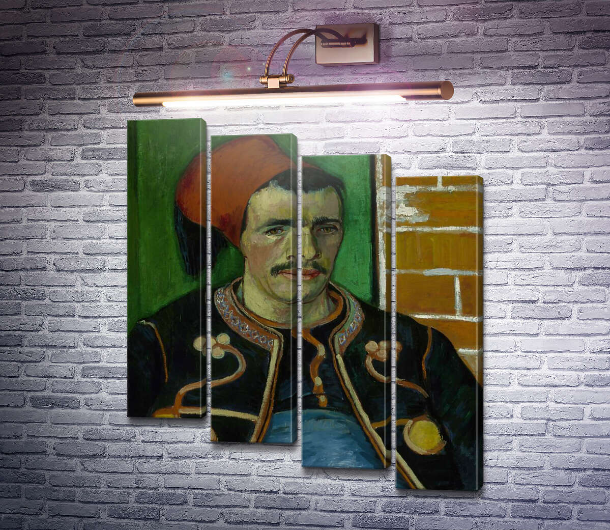 Модульна картина Зуав. Поясний портрет (The Zouave), 1888 (Модуль №19) Вінсент Ван Гог Модульна картина Зуав. Поясний портрет (The Zouave), 1888 (Модуль №19) Вінсент Ван Гог