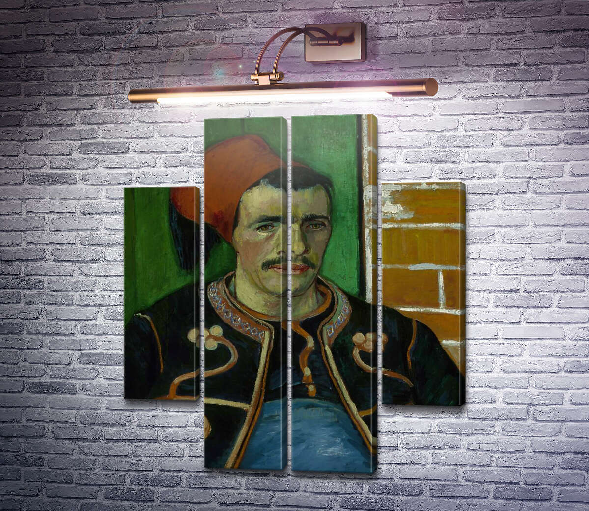 Модульна картина Зуав. Поясний портрет (The Zouave), 1888 (Модуль №20) Вінсент Ван Гог