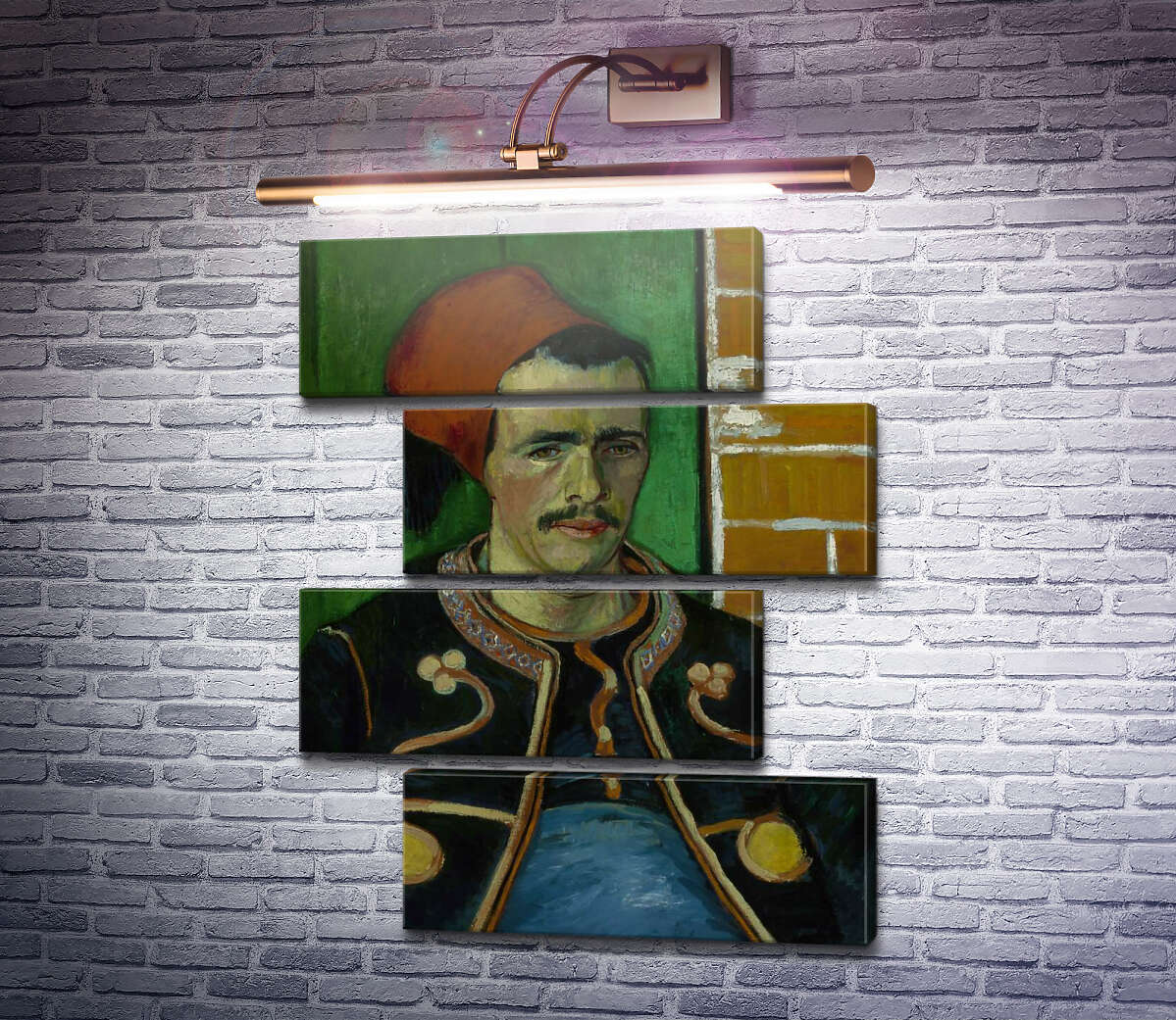 Модульна картина Зуав. Поясний портрет (The Zouave), 1888 (Модуль №23) Вінсент Ван Гог