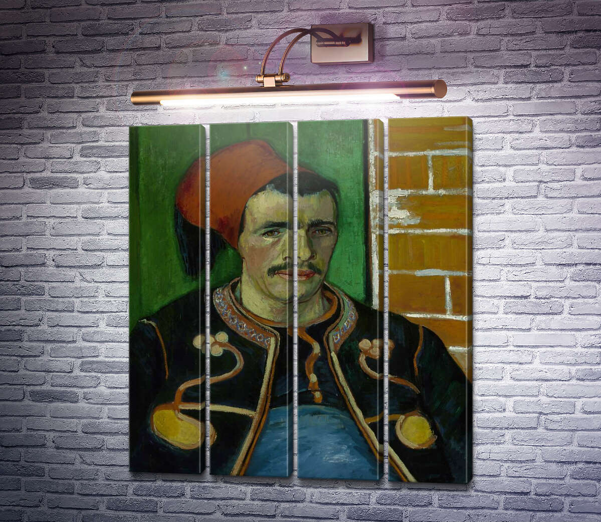 Модульная картина Зуав. Поясной портрет (The Zouave), 1888 (Модуль №24) Винсент Ван Гог Модульная картина Зуав. Поясной портрет (The Zouave), 1888 (Модуль №24) Винсент Ван Гог