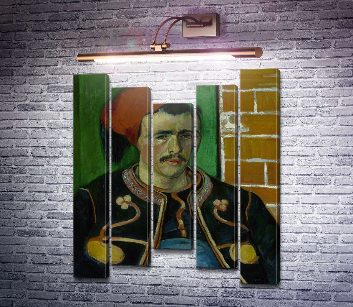 Модульна картина Зуав. Поясний портрет (The Zouave), 1888 (Модуль №27) Вінсент Ван Гог Модульна картина Зуав. Поясний портрет (The Zouave), 1888 (Модуль №27) Вінсент Ван Гог