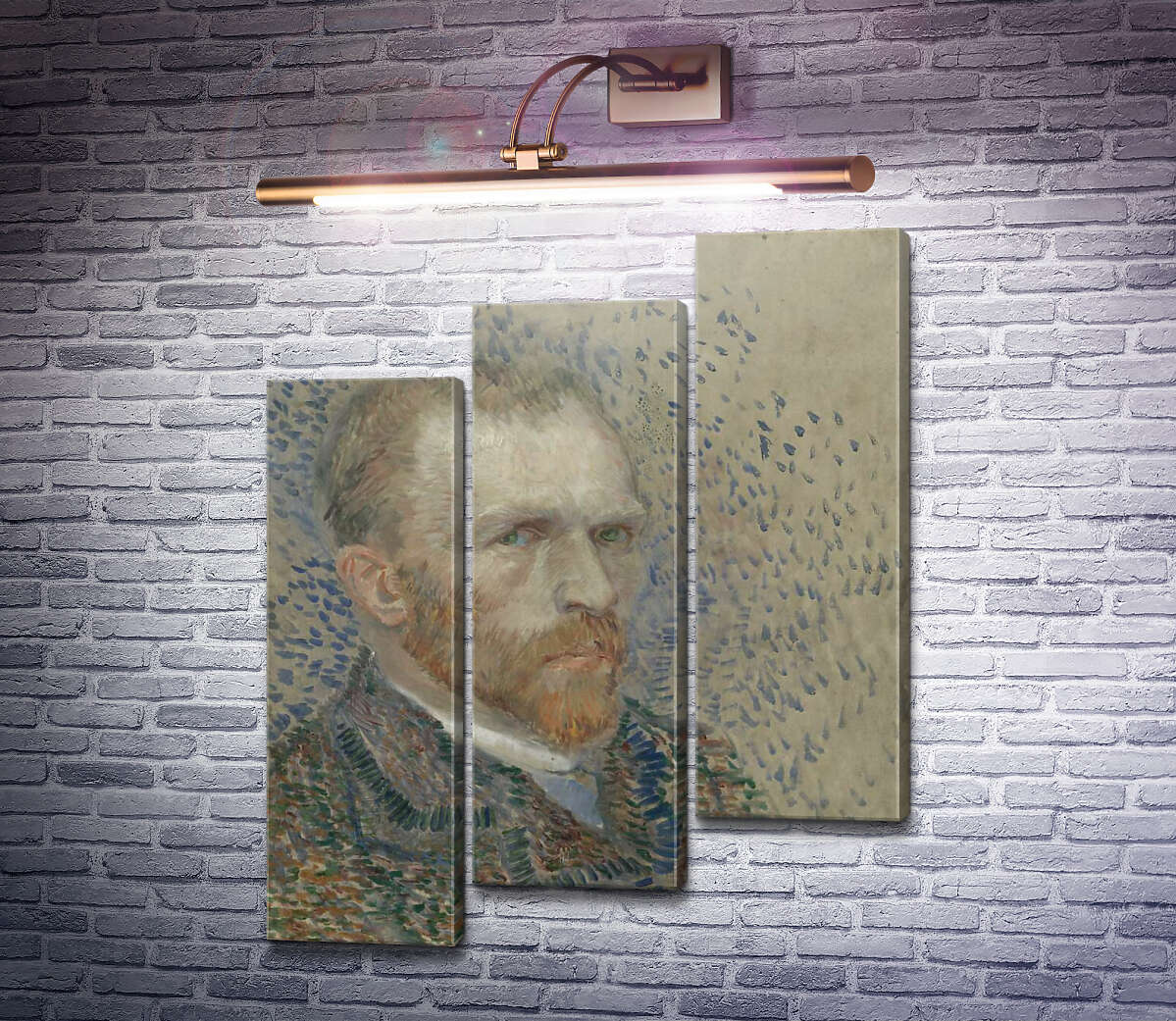 Модульная картина Автопортрет 9 (Self Portrait 9), 1887 (Модуль №14) Винсент Ван Гог