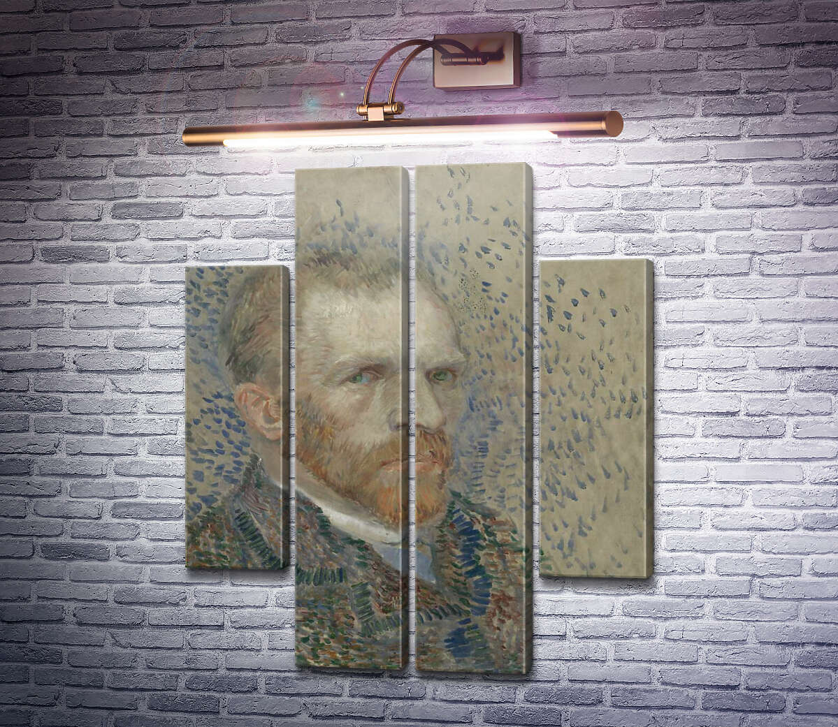 Модульная картина Автопортрет 9 (Self Portrait 9), 1887 (Модуль №20) Винсент Ван Гог Модульная картина Автопортрет 9 (Self Portrait 9), 1887 (Модуль №20) Винсент Ван Гог