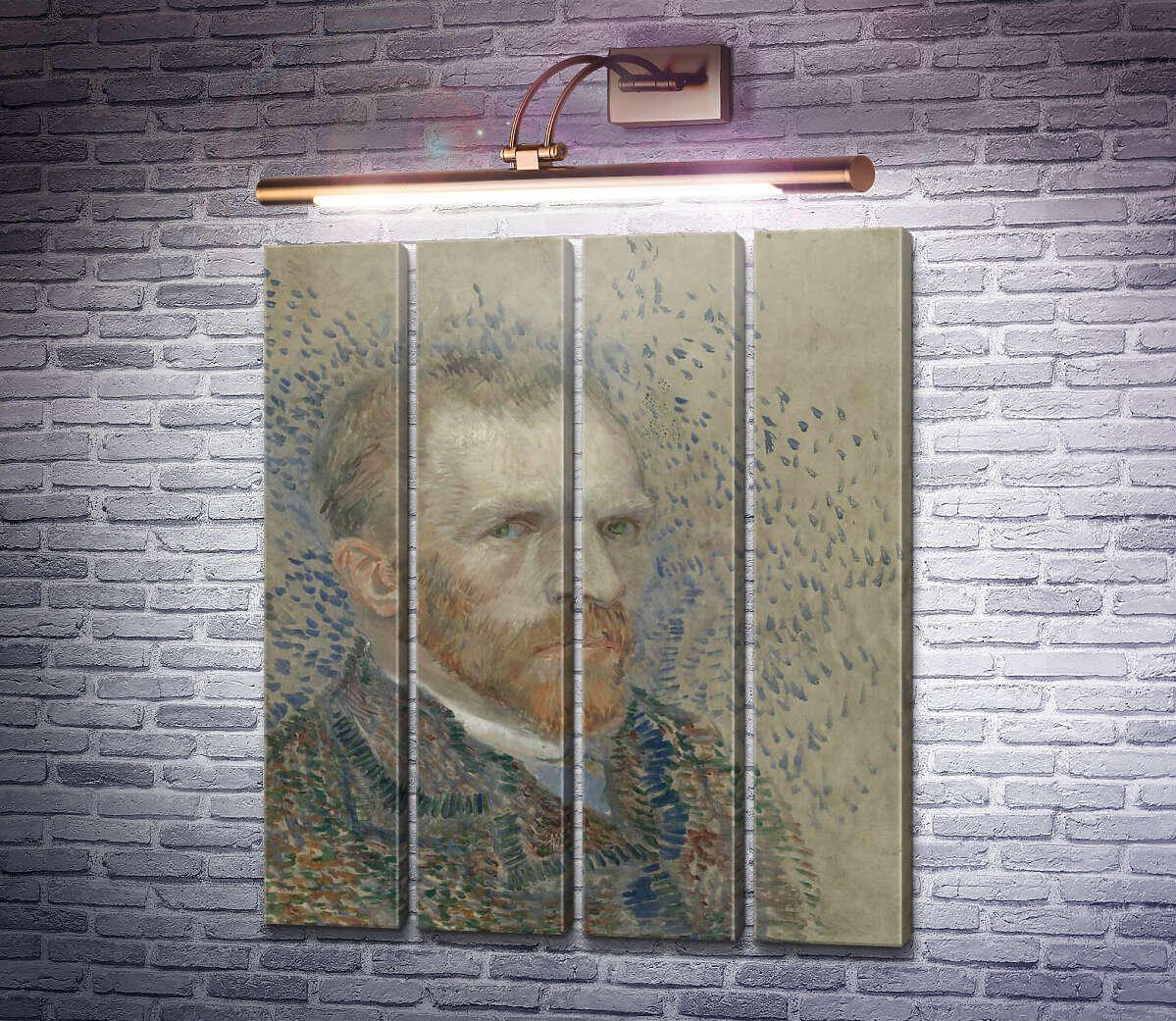 Модульна картина Автопортрет 9 (Self Portrait 9), 1887 (Модуль №24) Вінсент Ван Гог Модульна картина Автопортрет 9 (Self Portrait 9), 1887 (Модуль №24) Вінсент Ван Гог