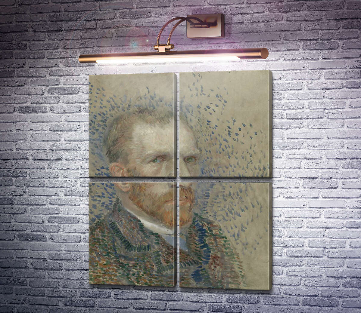 Модульная картина Автопортрет 9 (Self Portrait 9), 1887 (Модуль №25) Винсент Ван Гог