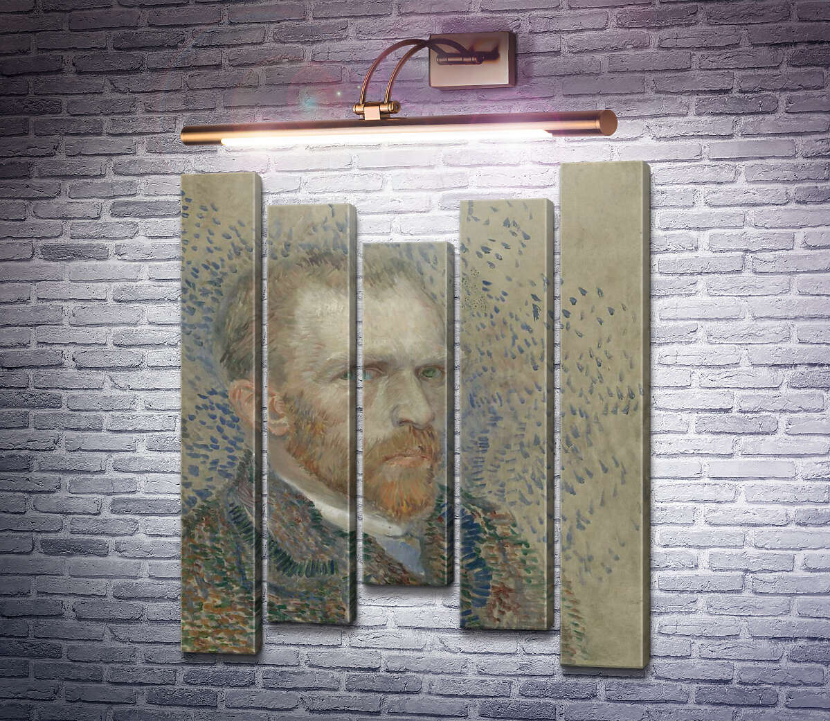 Модульная картина Автопортрет 9 (Self Portrait 9), 1887 (Модуль №27) Винсент Ван Гог Модульная картина Автопортрет 9 (Self Portrait 9), 1887 (Модуль №27) Винсент Ван Гог