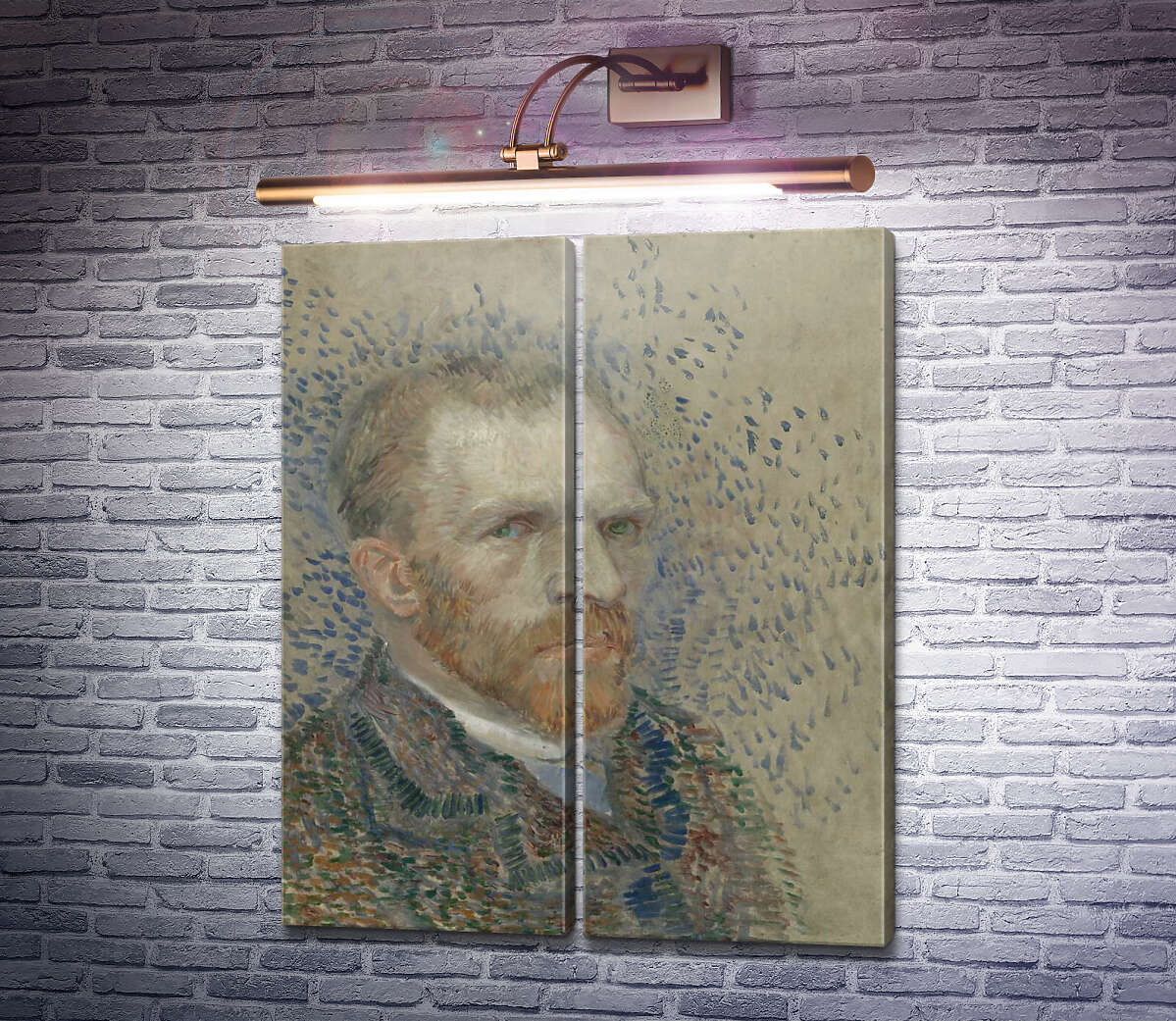 Модульна картина Автопортрет 9 (Self Portrait 9), 1887 (Модуль №6) Вінсент Ван Гог Модульна картина Автопортрет 9 (Self Portrait 9), 1887 (Модуль №6) Вінсент Ван Гог