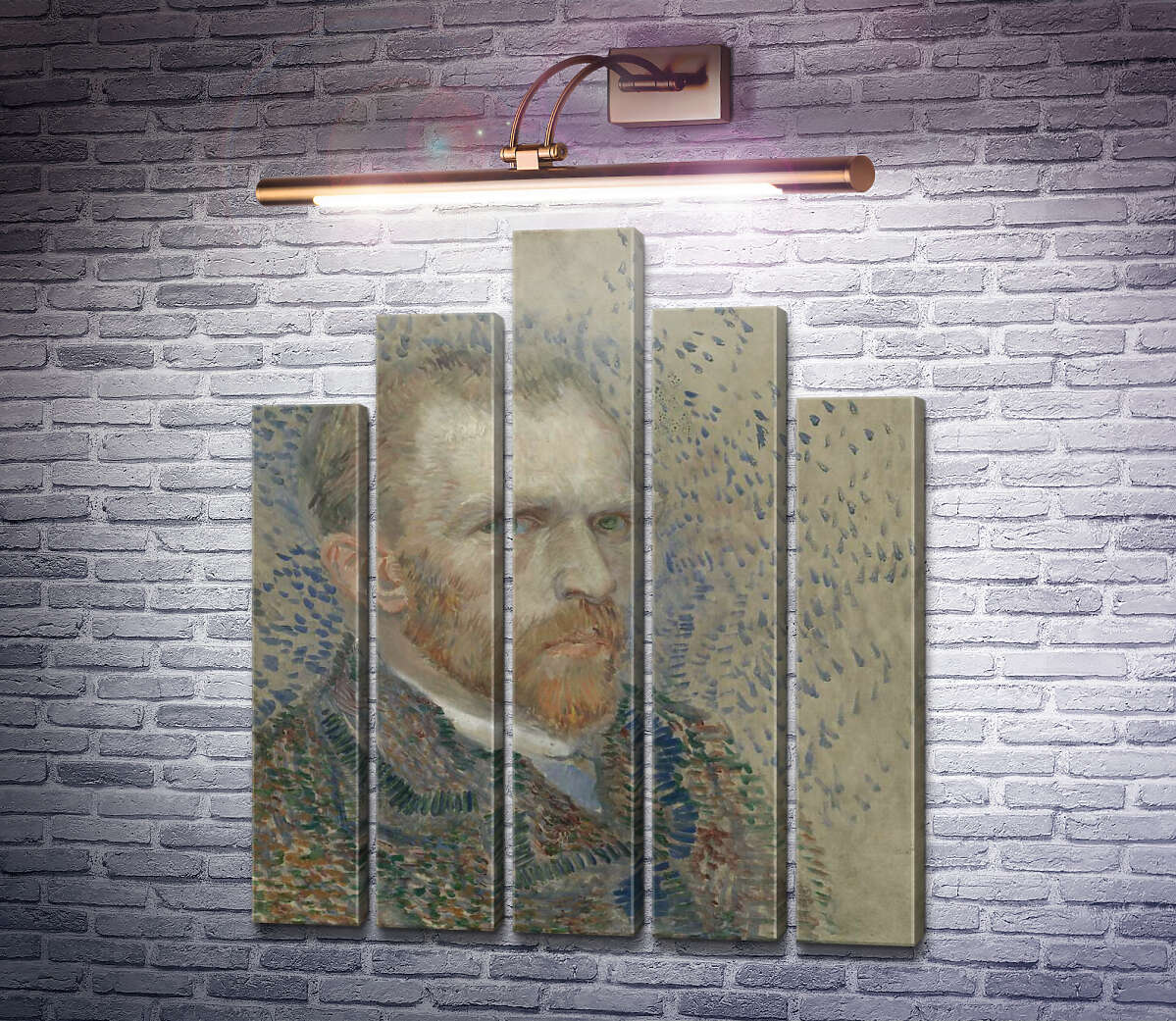 Модульная картина Автопортрет 9 (Self Portrait 9), 1887 (Модуль №29) Винсент Ван Гог
