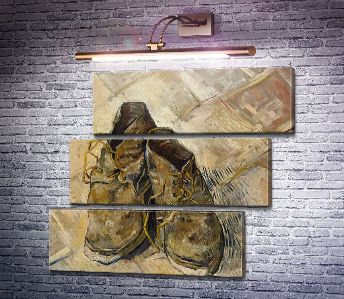 Модульна картина Пара черевик (A Pair of Shoes), 1888 (Модуль №17) Вінсент Ван Гог Модульна картина Пара черевик (A Pair of Shoes), 1888 (Модуль №17) Вінсент Ван Гог