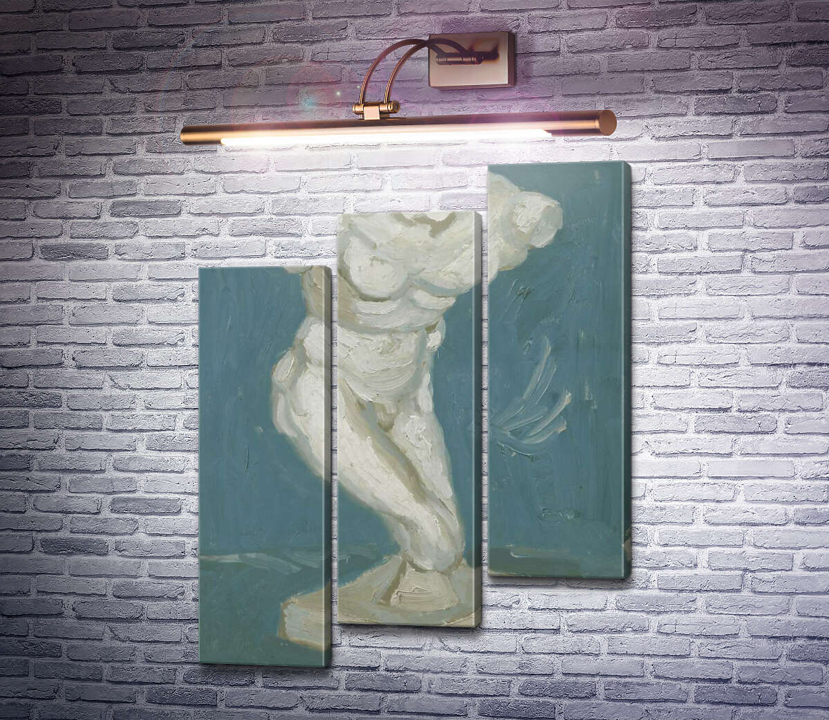 Модульная картина Мужской гипсовый торс (Plaster-Torso (male), 1886 (Модуль №14) Винсент Ван Гог