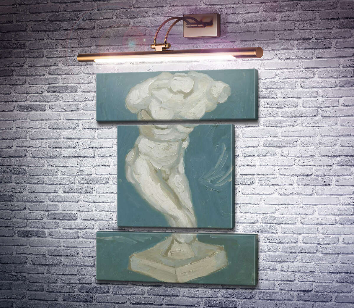 Модульна картина Чоловічий гіпсовий торс (Plaster-Torso (male), 1886 (Модуль №18) Вінсент Ван Гог Модульна картина Чоловічий гіпсовий торс (Plaster-Torso (male), 1886 (Модуль №18) Вінсент Ван Гог