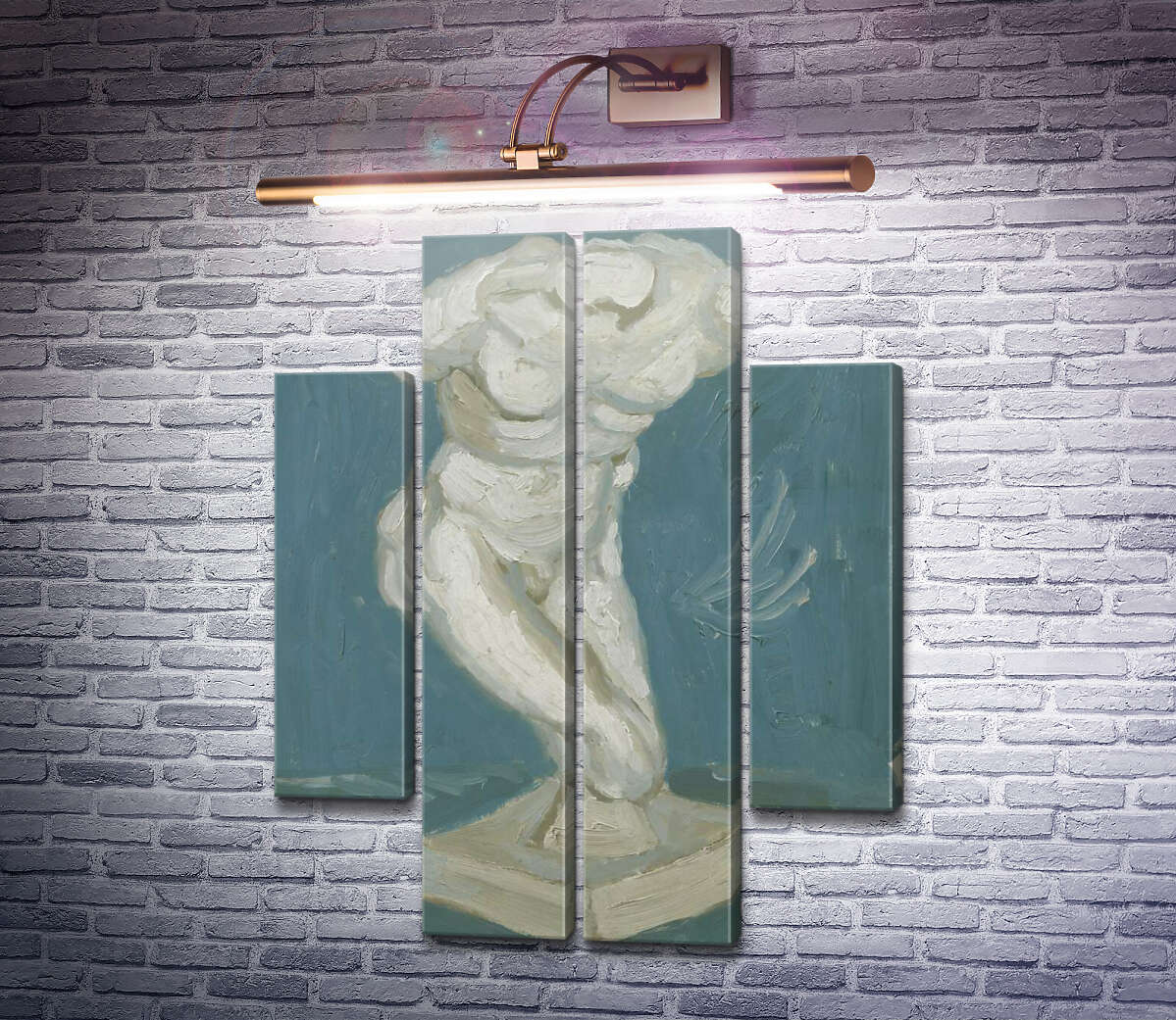 Модульна картина Чоловічий гіпсовий торс (Plaster-Torso (male), 1886 (Модуль №20) Вінсент Ван Гог Модульна картина Чоловічий гіпсовий торс (Plaster-Torso (male), 1886 (Модуль №20) Вінсент Ван Гог