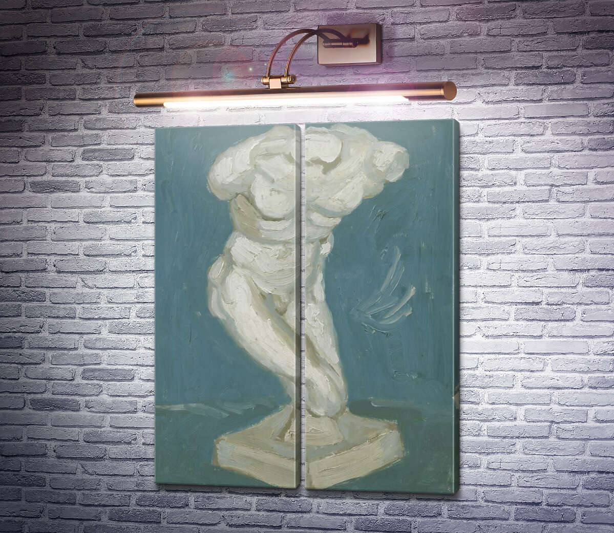 Модульная картина Мужской гипсовый торс (Plaster-Torso (male), 1886 (Модуль №6) Винсент Ван Гог Модульная картина Мужской гипсовый торс (Plaster-Torso (male), 1886 (Модуль №6) Винсент Ван Гог