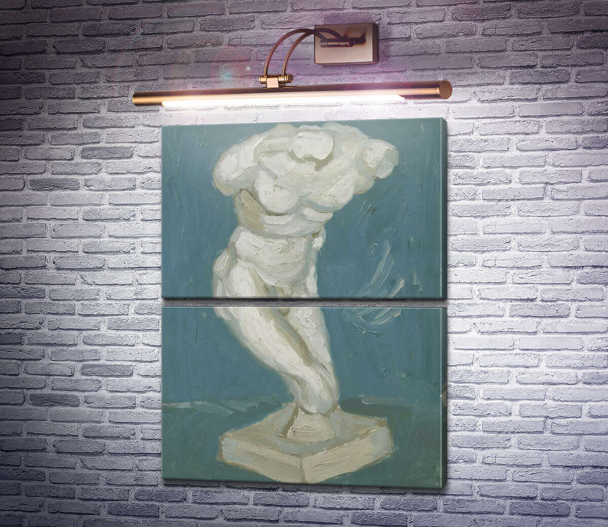 Модульна картина Чоловічий гіпсовий торс (Plaster-Torso (male), 1886 (Модуль №7) Вінсент Ван Гог Модульна картина Чоловічий гіпсовий торс (Plaster-Torso (male), 1886 (Модуль №7) Вінсент Ван Гог