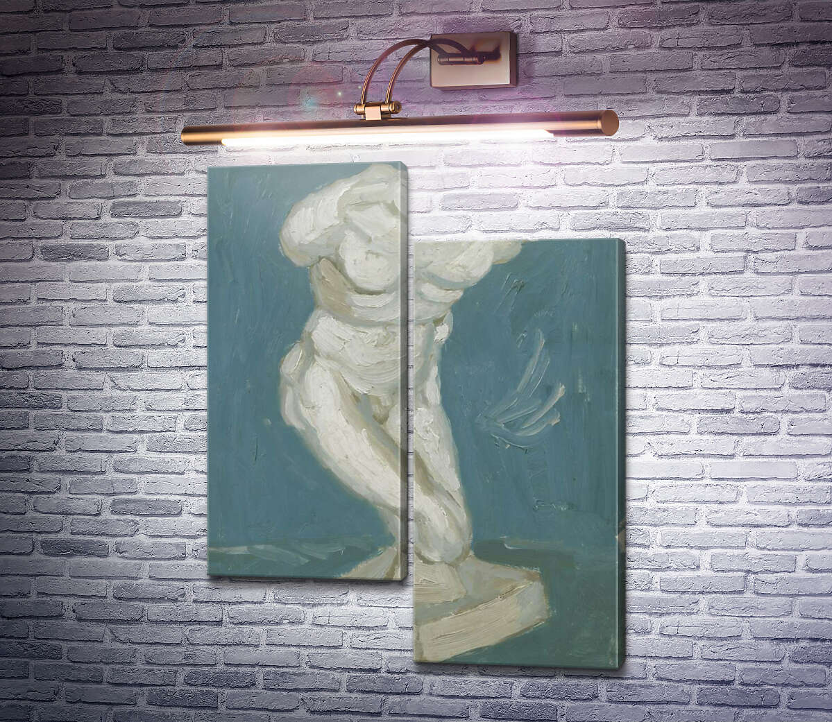 Модульна картина Чоловічий гіпсовий торс (Plaster-Torso (male), 1886 (Модуль №9) Вінсент Ван Гог Модульна картина Чоловічий гіпсовий торс (Plaster-Torso (male), 1886 (Модуль №9) Вінсент Ван Гог