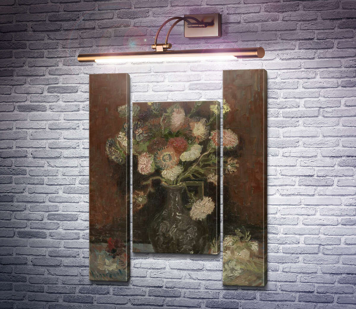 Модульная картина Ваза с китайскими астрами и гладиолусами (Vase with Chinese Asters and Gladioli), 1886 (Модуль №11) Винсент Ван Гог Модульная картина Ваза с китайскими астрами и гладиолусами (Vase with Chinese Asters and Gladioli), 1886 (Модуль №11) Винсент Ван Гог