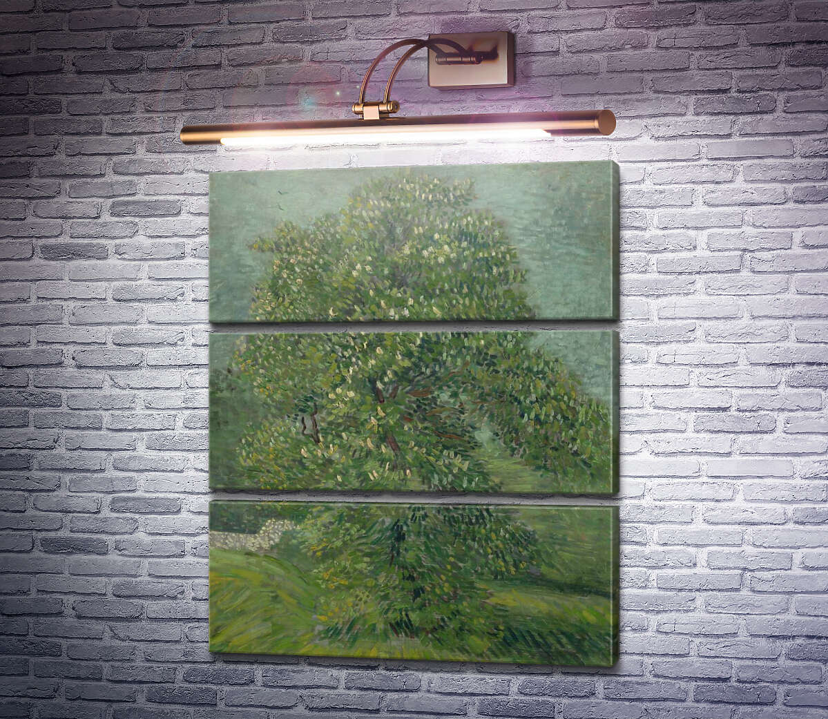Модульная картина Цветущий каштан (Chestnut Tree in Blossom), 1887 (Модуль №15) Винсент Ван Гог Модульная картина Цветущий каштан (Chestnut Tree in Blossom), 1887 (Модуль №15) Винсент Ван Гог