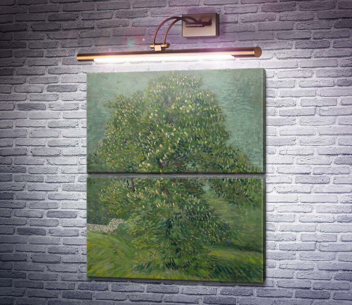 Модульная картина Цветущий каштан (Chestnut Tree in Blossom), 1887 (Модуль №7) Винсент Ван Гог Модульная картина Цветущий каштан (Chestnut Tree in Blossom), 1887 (Модуль №7) Винсент Ван Гог