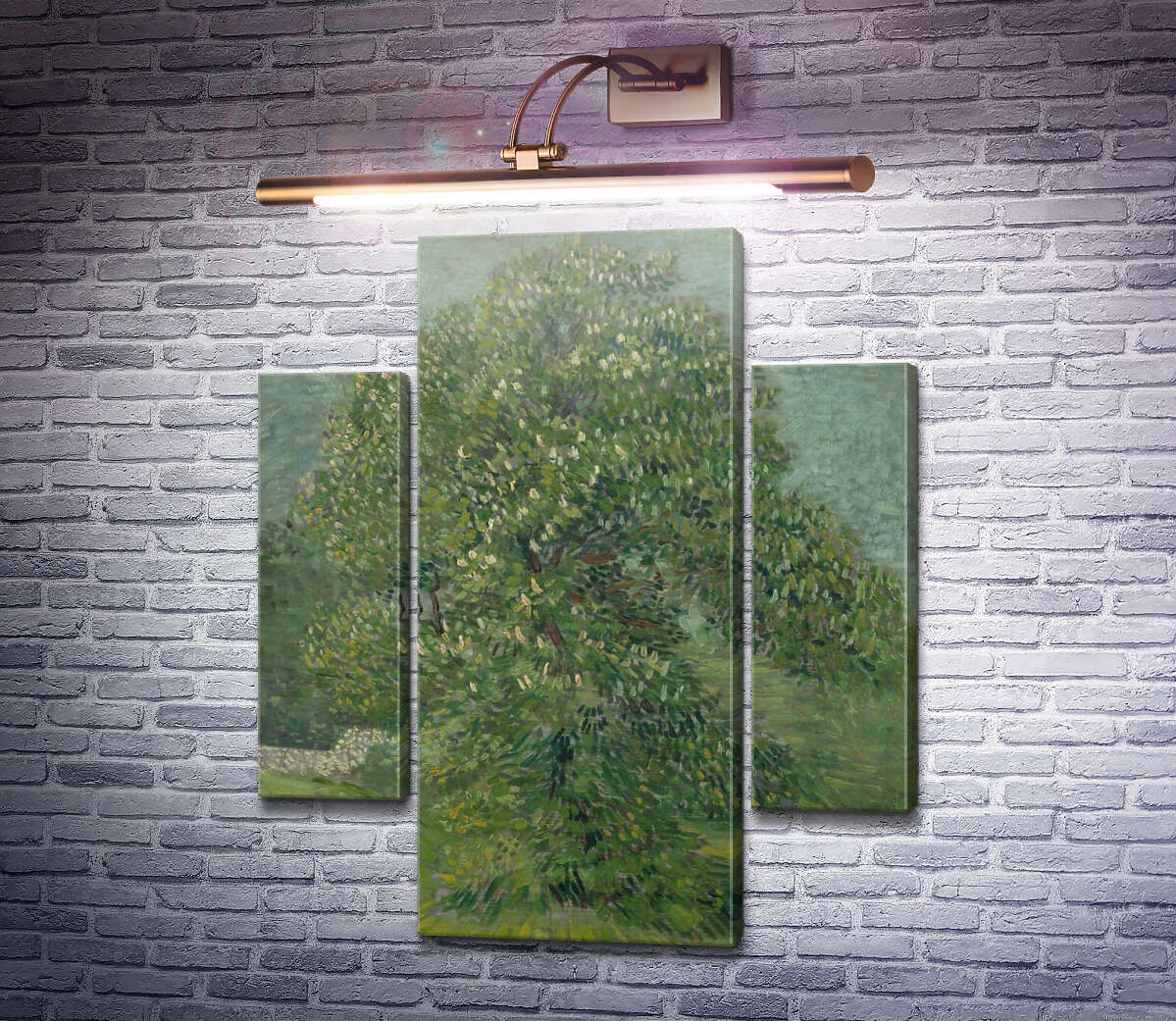 Модульна картина Квітучий каштан (Chestnut Tree in Blossom), 1887 (Модуль №5) Вінсент Ван Гог Модульна картина Квітучий каштан (Chestnut Tree in Blossom), 1887 (Модуль №5) Вінсент Ван Гог
