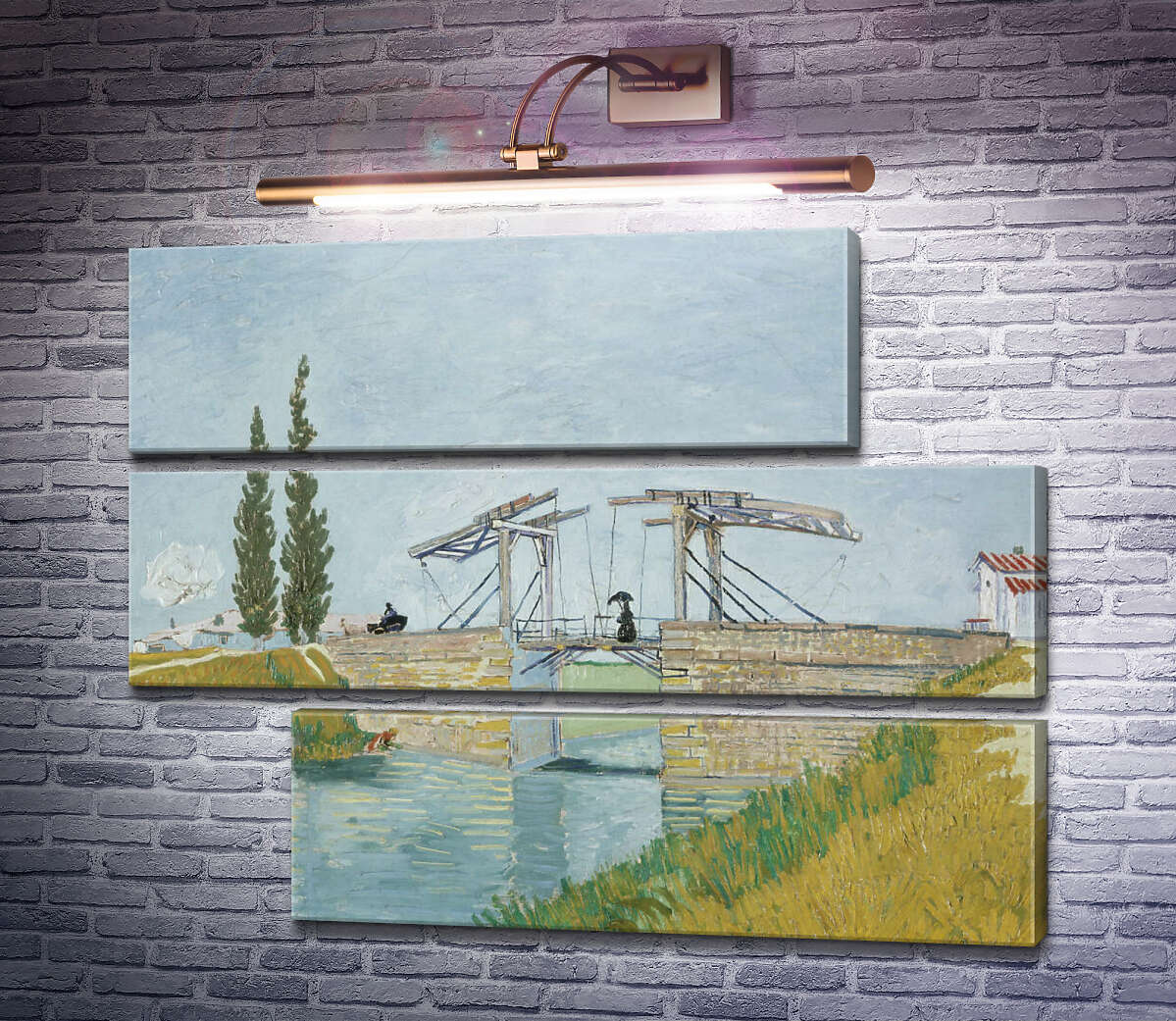 Модульная картина Мост Ланглуа в Арле (The Langlois Bridge at Arles), 1888 (Модуль №16) Винсент Ван Гог Модульная картина Мост Ланглуа в Арле (The Langlois Bridge at Arles), 1888 (Модуль №16) Винсент Ван Гог