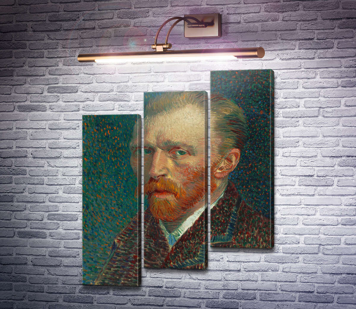 Модульная картина Автопортрет (Self Portrait), 1887 (Модуль №14) Винсент Ван Гог Модульная картина Автопортрет (Self Portrait), 1887 (Модуль №14) Винсент Ван Гог