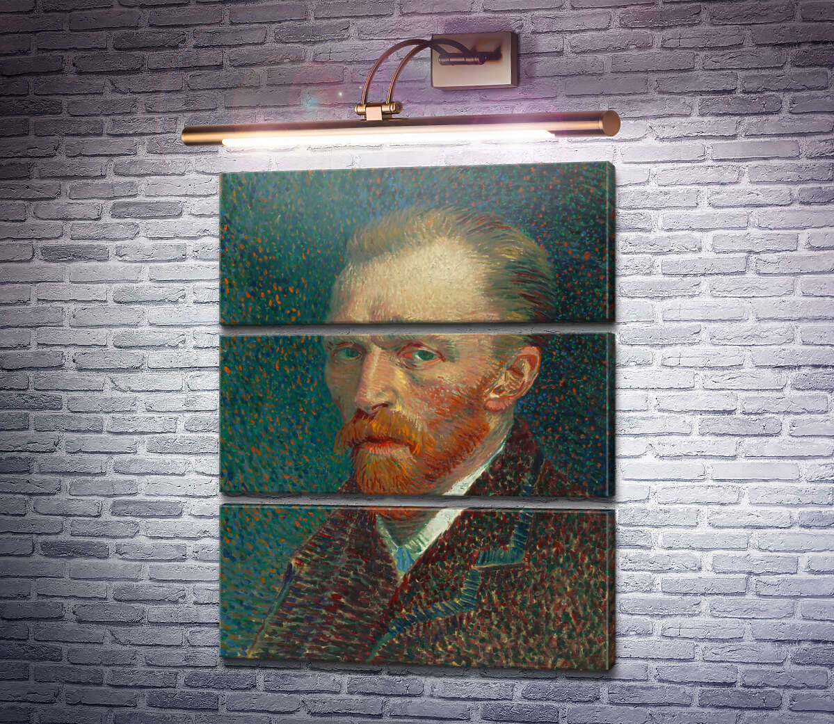 Модульная картина Автопортрет (Self Portrait), 1887 (Модуль №15) Винсент Ван Гог Модульная картина Автопортрет (Self Portrait), 1887 (Модуль №15) Винсент Ван Гог