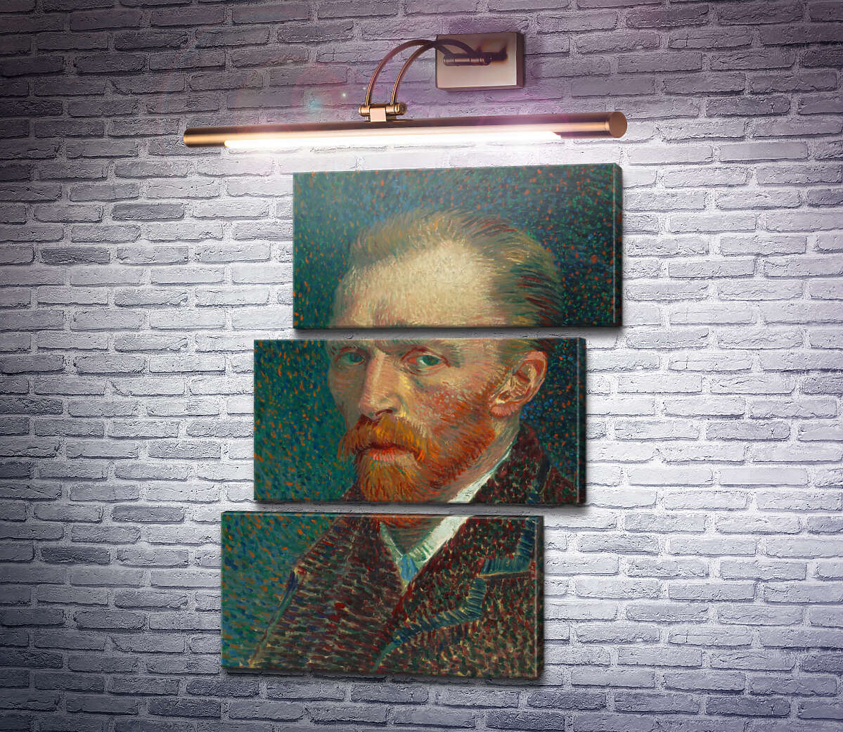 Модульная картина Автопортрет (Self Portrait), 1887 (Модуль №17) Винсент Ван Гог Модульная картина Автопортрет (Self Portrait), 1887 (Модуль №17) Винсент Ван Гог
