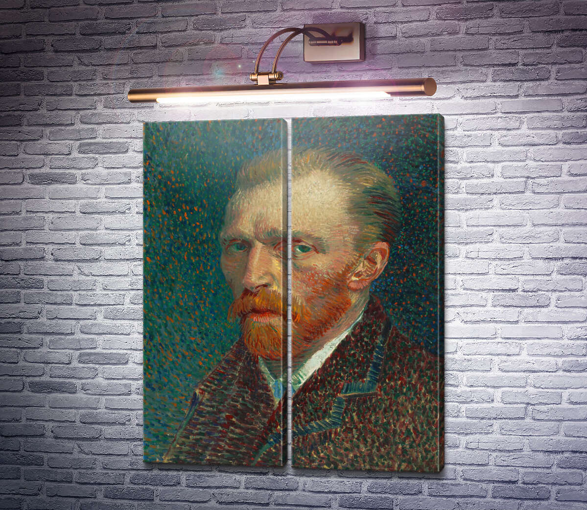 Модульная картина Автопортрет (Self Portrait), 1887 (Модуль №6) Винсент Ван Гог Модульная картина Автопортрет (Self Portrait), 1887 (Модуль №6) Винсент Ван Гог