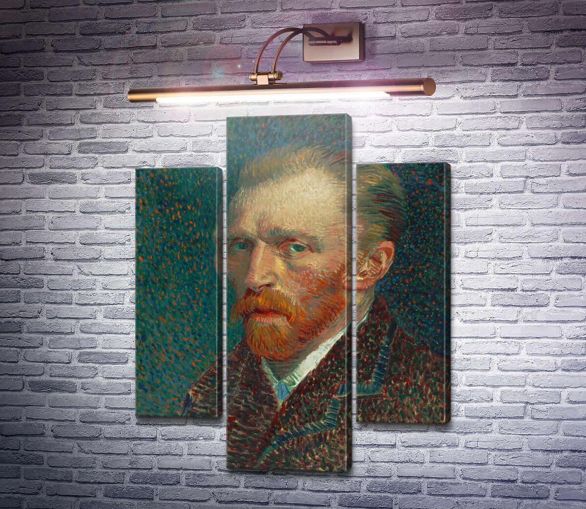 Модульна картина Автопортрет (Self Portrait), 1887 (Модуль №10) Вінсент Ван Гог