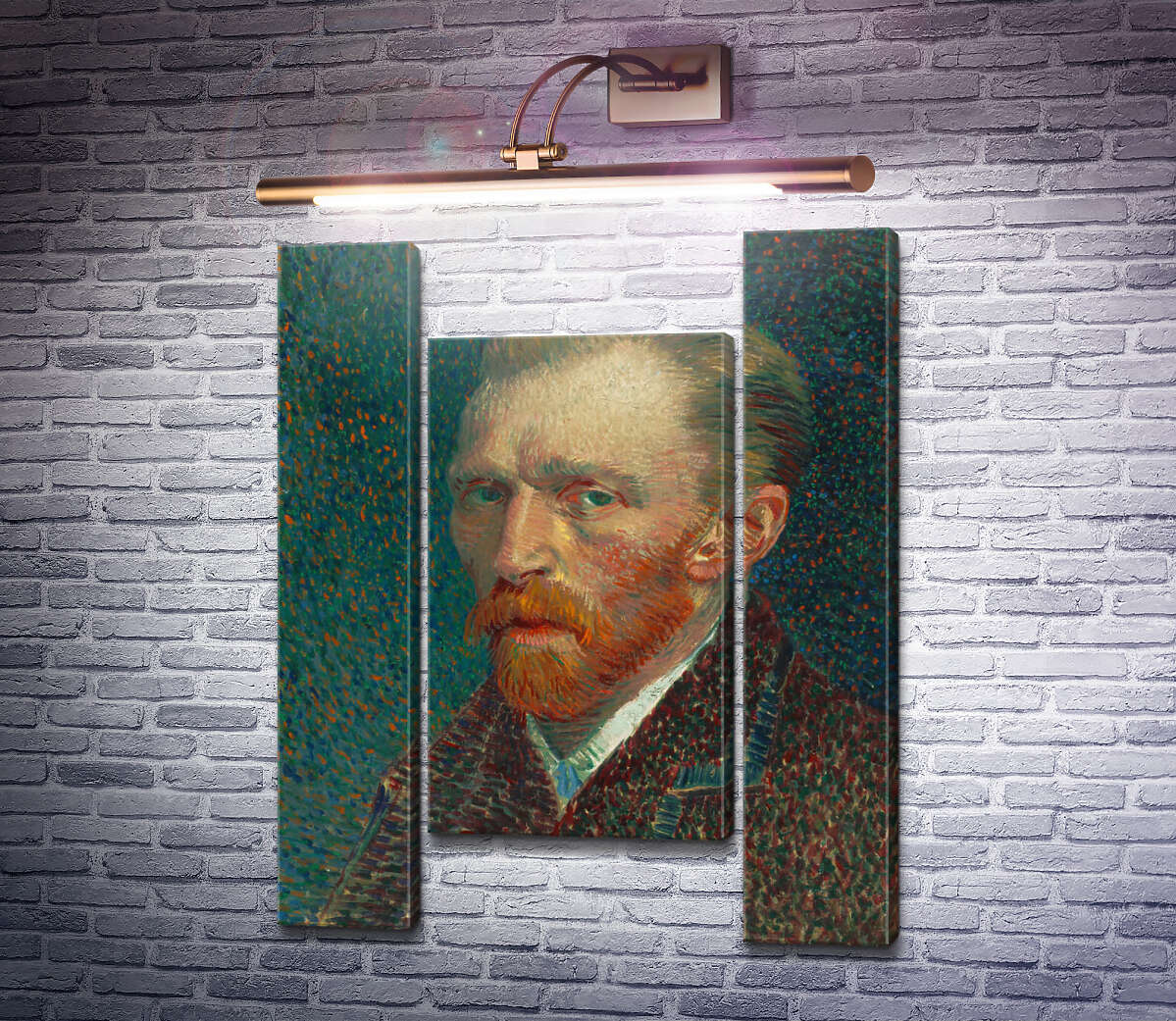 Модульная картина Автопортрет (Self Portrait), 1887 (Модуль №11) Винсент Ван Гог