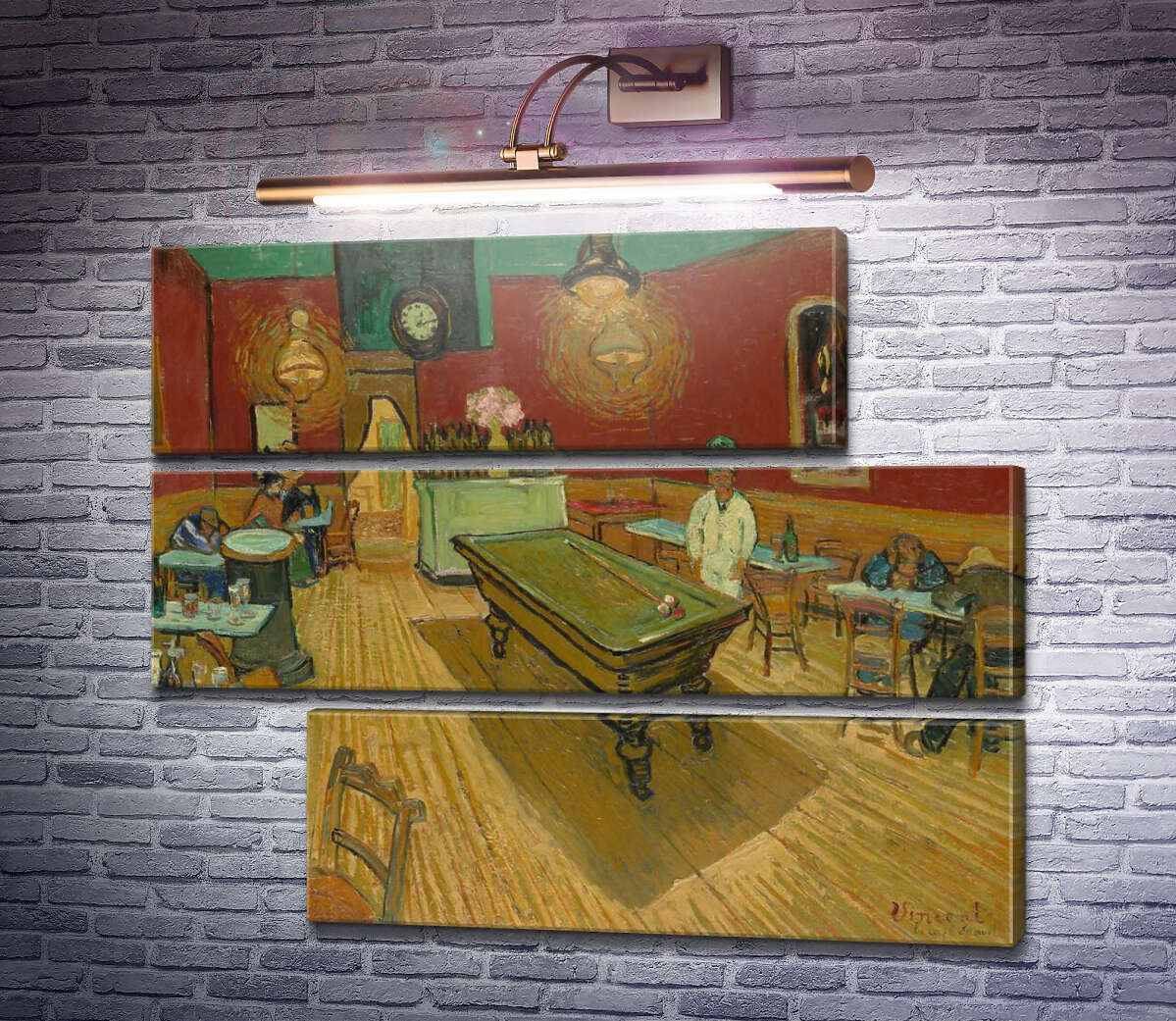 Модульна картина Нічне кафе на площі Ламартін в Арлі (Night Cafe), 1888 (Модуль №16) Вінсент Ван Гог Модульна картина Нічне кафе на площі Ламартін в Арлі (Night Cafe), 1888 (Модуль №16) Вінсент Ван Гог