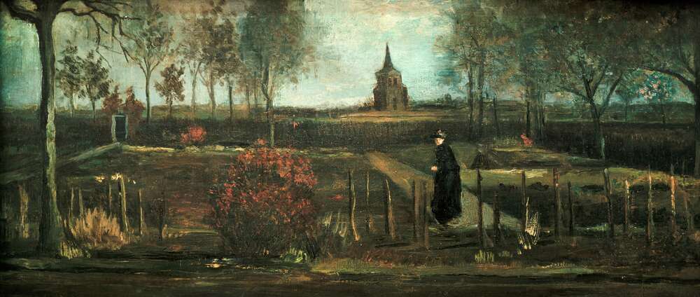 репродукція картина-постер  Сад священика в Нюенене навесні Вінсент Ван Гог