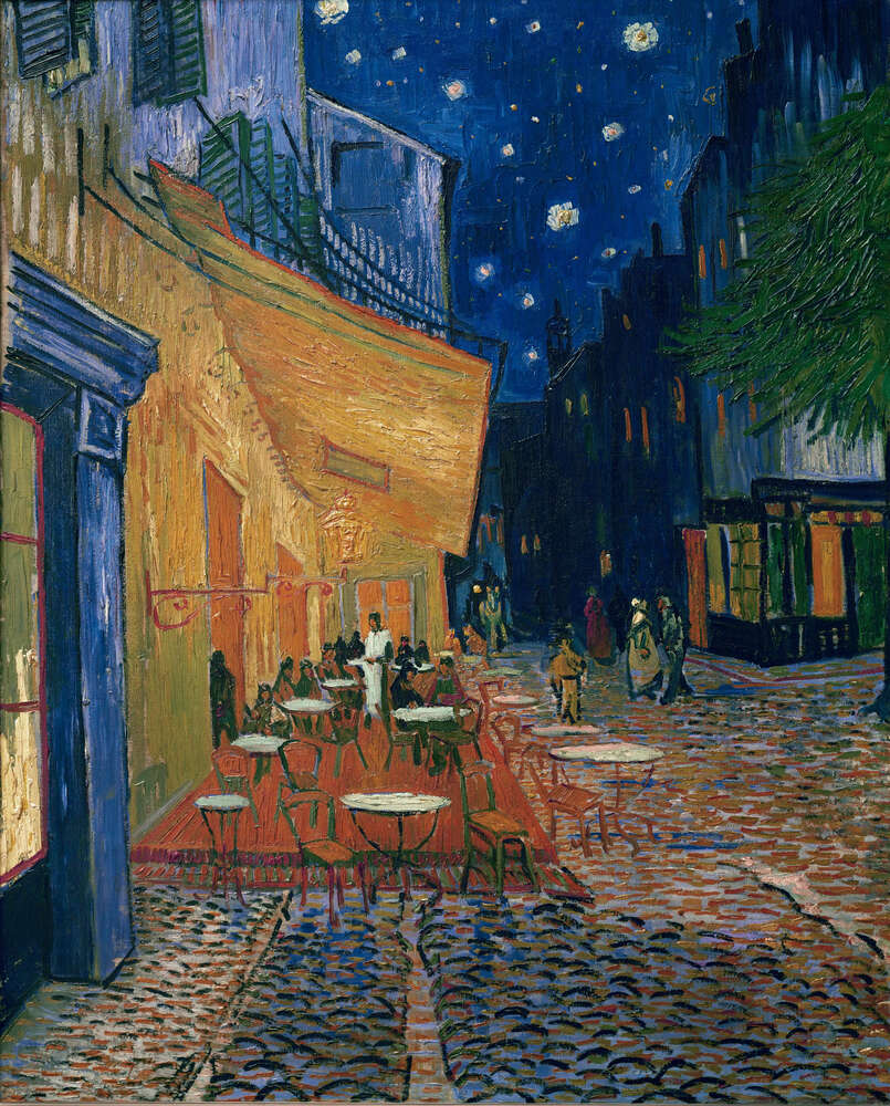 репродукція картина-постер  Нічна тераса кафе Вінсент Ван Гог