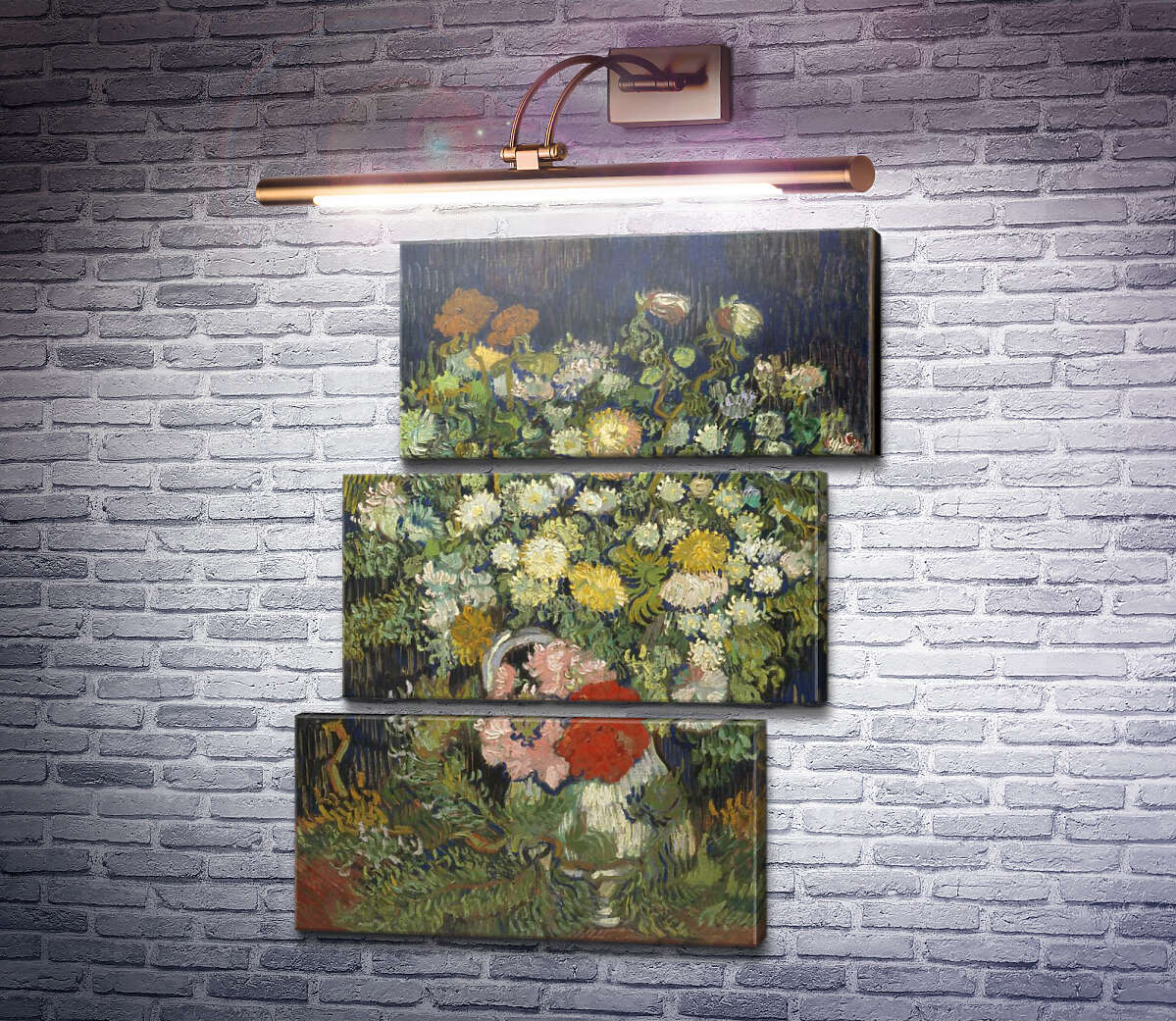 Модульна картина Ваза з квітами (Vase with Flowers), 1890 (Модуль №17) Вінсент Ван Гог Модульна картина Ваза з квітами (Vase with Flowers), 1890 (Модуль №17) Вінсент Ван Гог