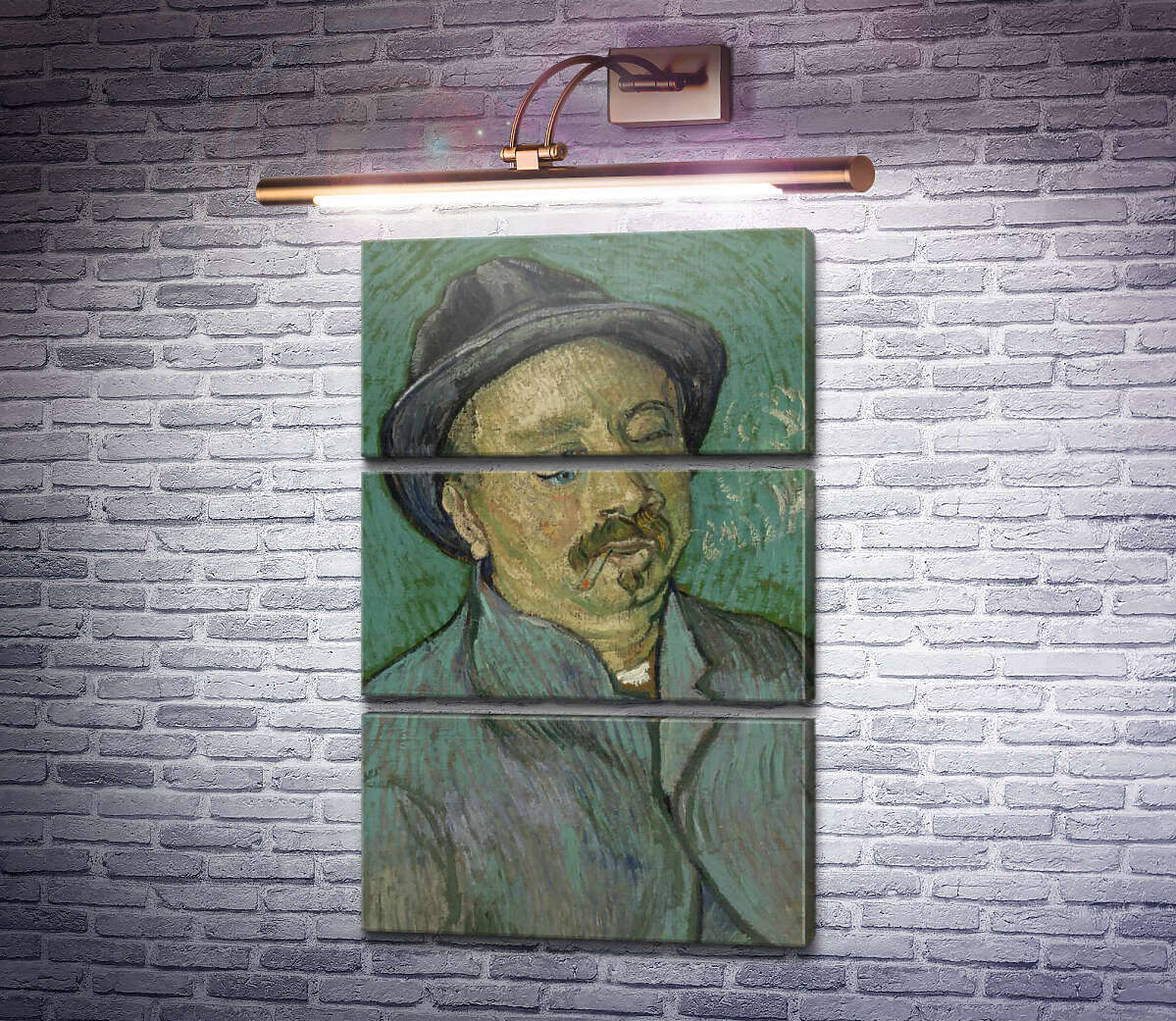 Модульная картина Портрет одноглазого (Portrait of a One Eyed Man), 1888 (Модуль №15) Винсент Ван Гог Модульная картина Портрет одноглазого (Portrait of a One Eyed Man), 1888 (Модуль №15) Винсент Ван Гог