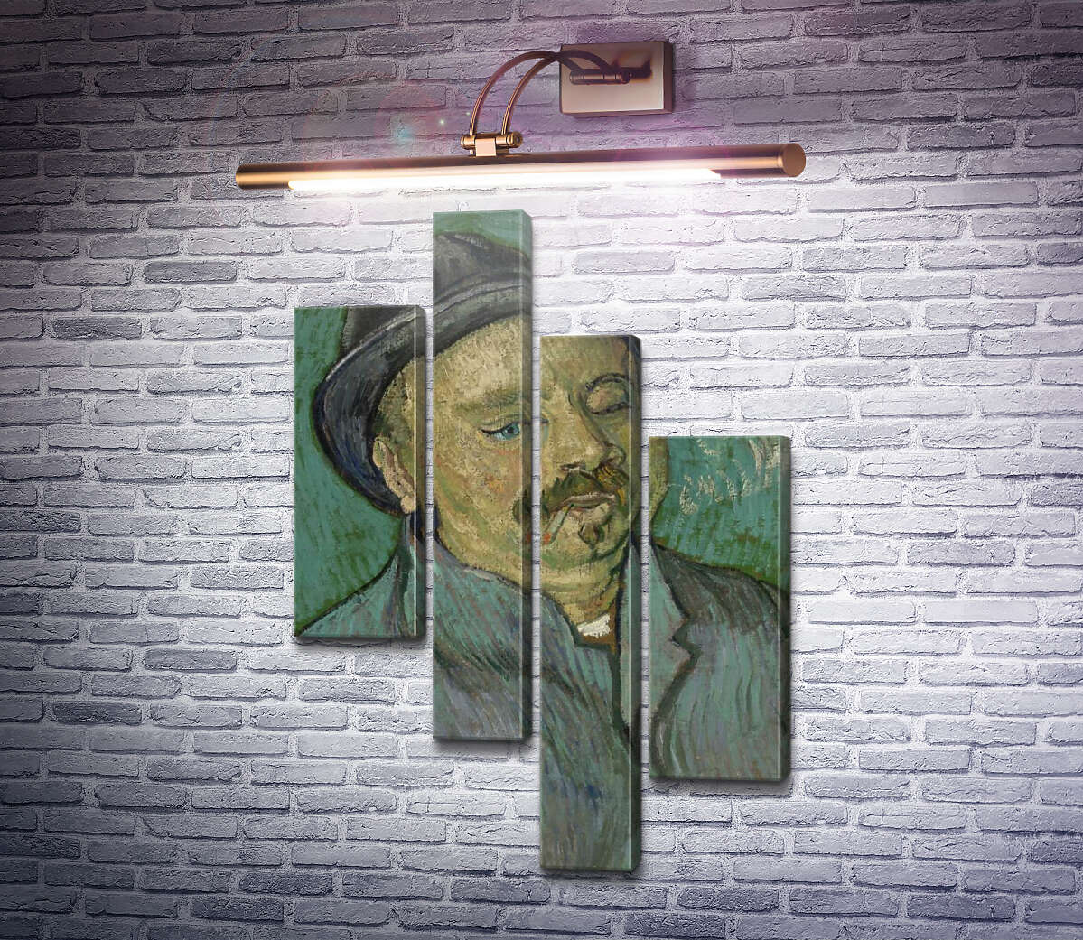 Модульная картина Портрет одноглазого (Portrait of a One Eyed Man), 1888 (Модуль №21) Винсент Ван Гог