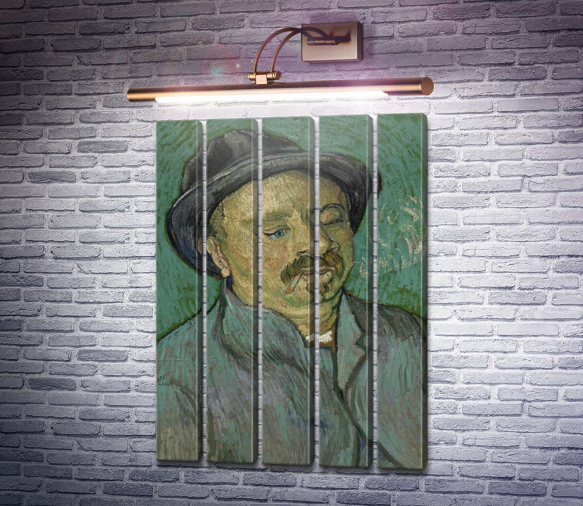 Модульна картина Портрет одноокого (Portrait of a One Eyed Man), 1888 (Модуль №26) Вінсент Ван Гог Модульна картина Портрет одноокого (Portrait of a One Eyed Man), 1888 (Модуль №26) Вінсент Ван Гог
