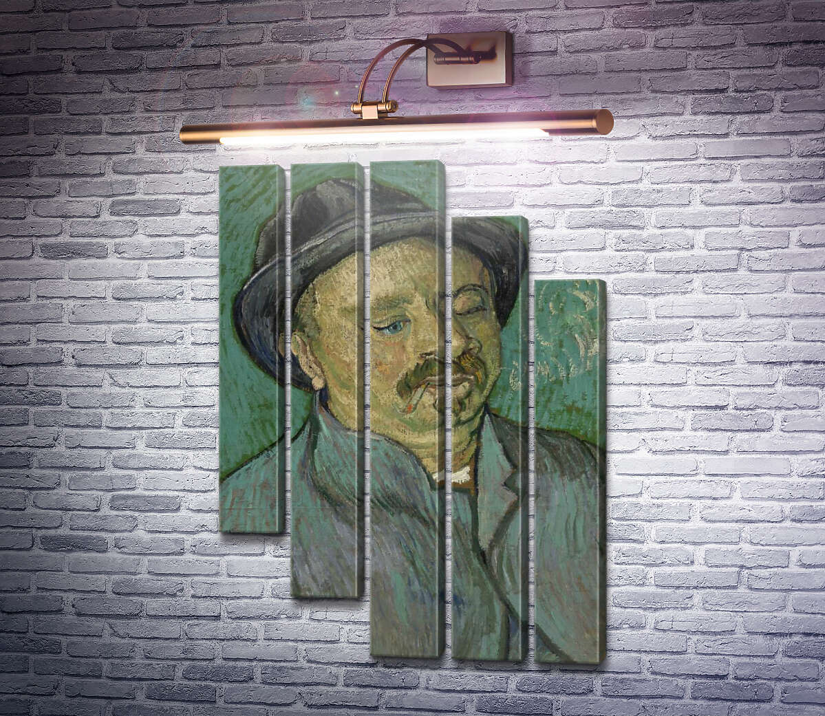 Модульная картина Портрет одноглазого (Portrait of a One Eyed Man), 1888 (Модуль №28) Винсент Ван Гог Модульная картина Портрет одноглазого (Portrait of a One Eyed Man), 1888 (Модуль №28) Винсент Ван Гог