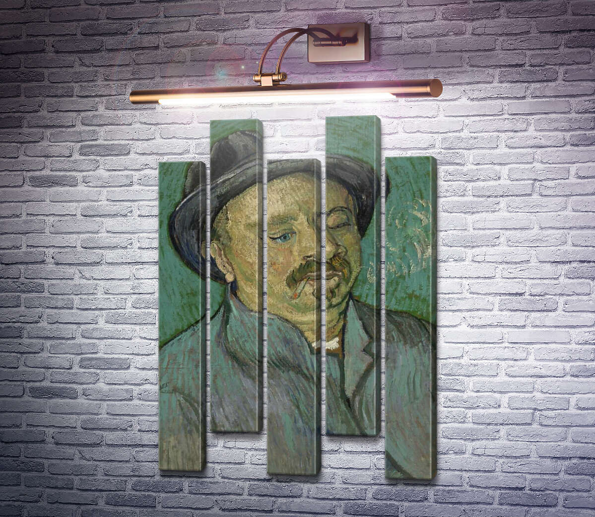 Модульная картина Портрет одноглазого (Portrait of a One Eyed Man), 1888 (Модуль №30) Винсент Ван Гог Модульная картина Портрет одноглазого (Portrait of a One Eyed Man), 1888 (Модуль №30) Винсент Ван Гог