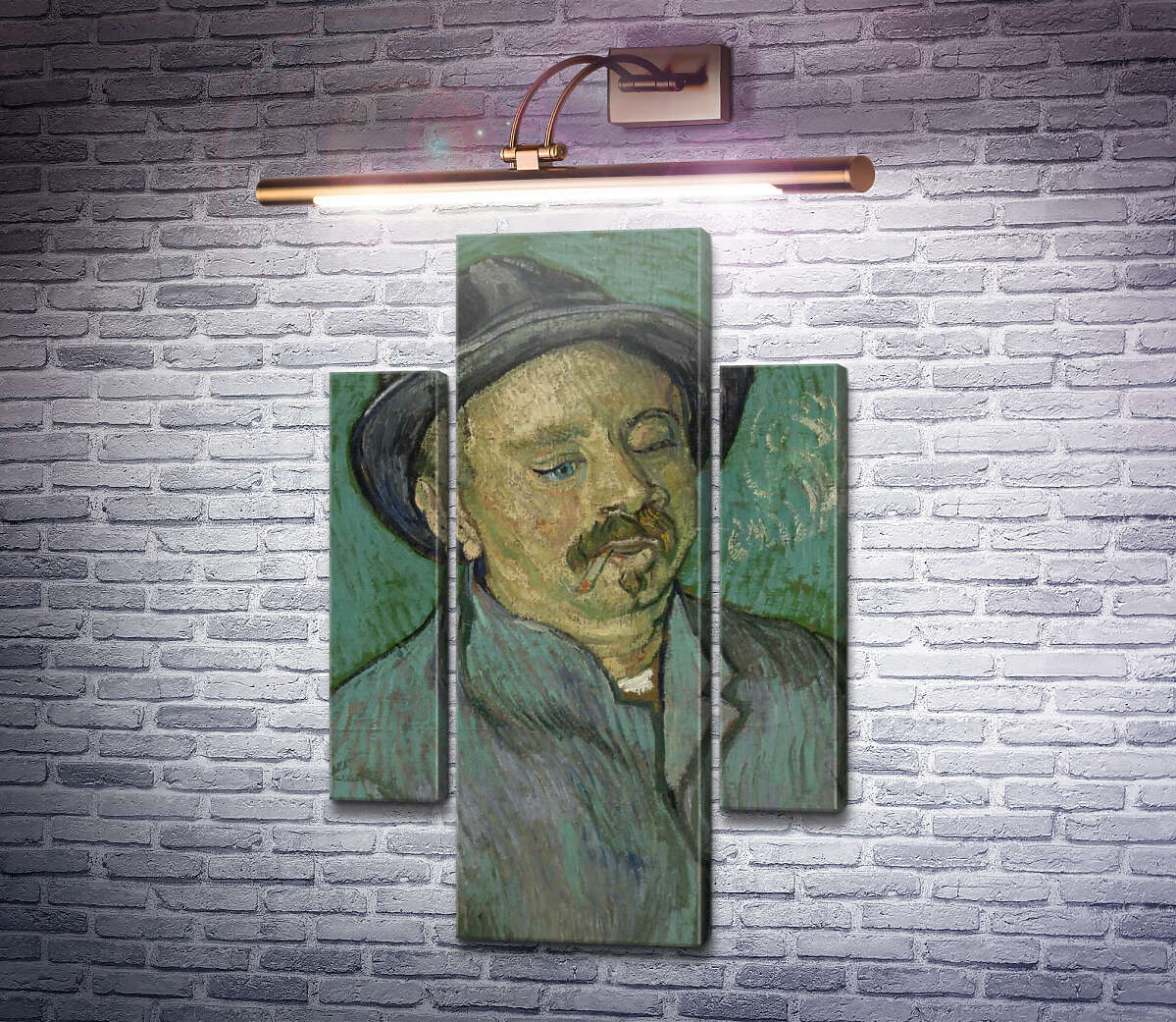 Модульна картина Портрет одноокого (Portrait of a One Eyed Man), 1888 (Модуль №5) Вінсент Ван Гог Модульна картина Портрет одноокого (Portrait of a One Eyed Man), 1888 (Модуль №5) Вінсент Ван Гог